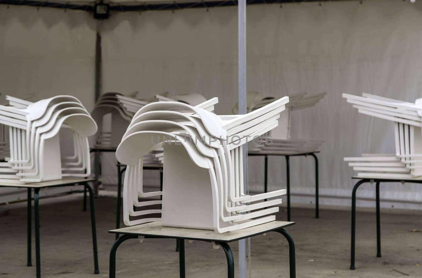 Detail of objects to sit and rest, relax