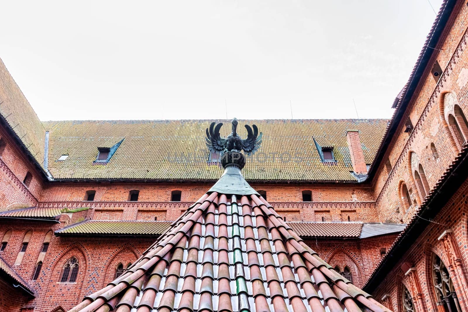 Castle of the Teutonic Order in Malbork - the largest castle in the world by land area in Malbork, Pomerania, Poland