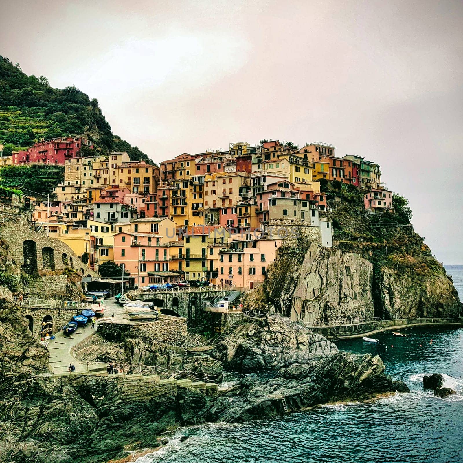 View of Manarola, Cinque Terre, Italy
