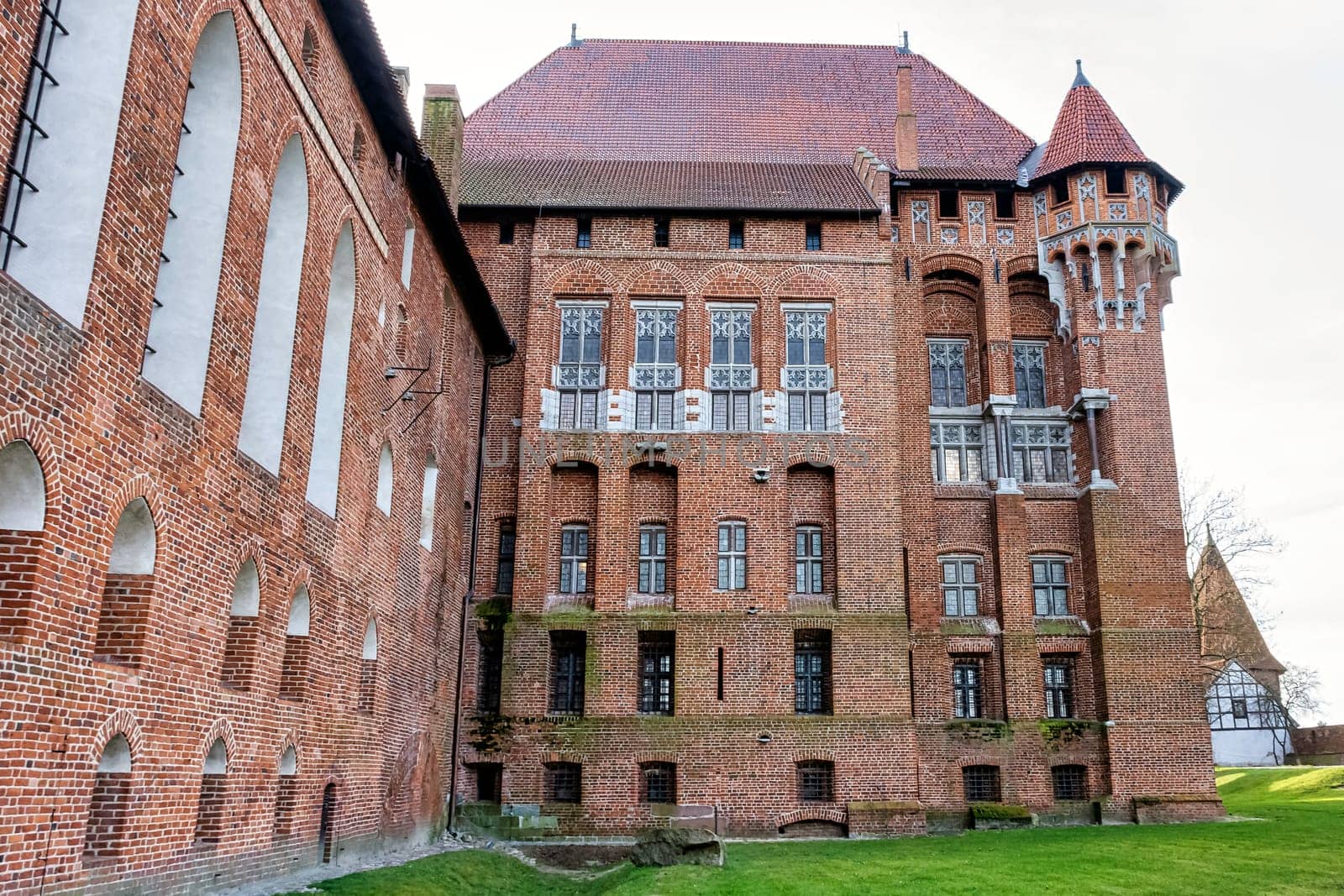 Castle of the Teutonic Order in Malbork - the largest castle in the world by land area in Malbork, Pomerania, Poland