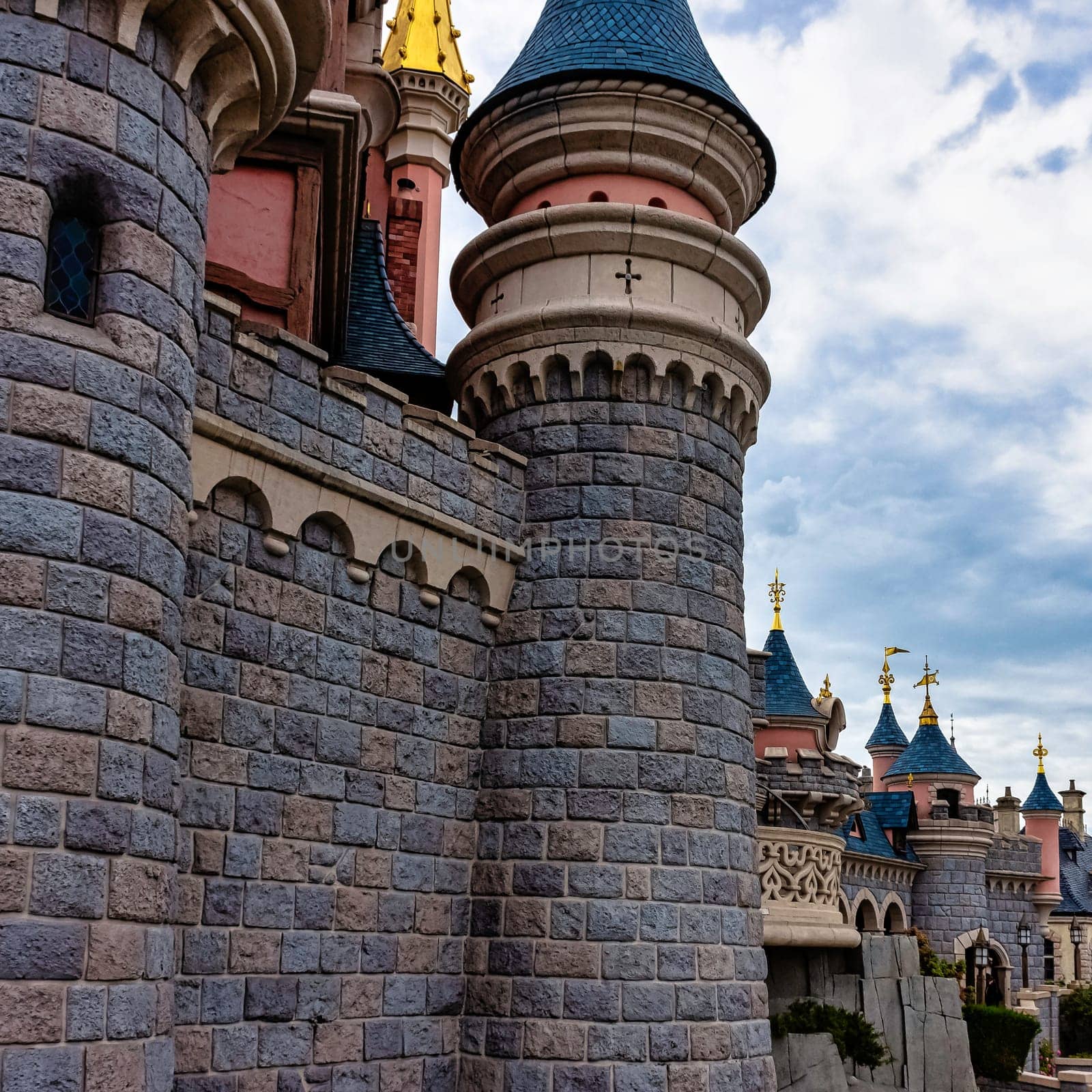 Sleeping Beauty Castle - Disneyland Paris, Chessy, France on 27 May 2019
