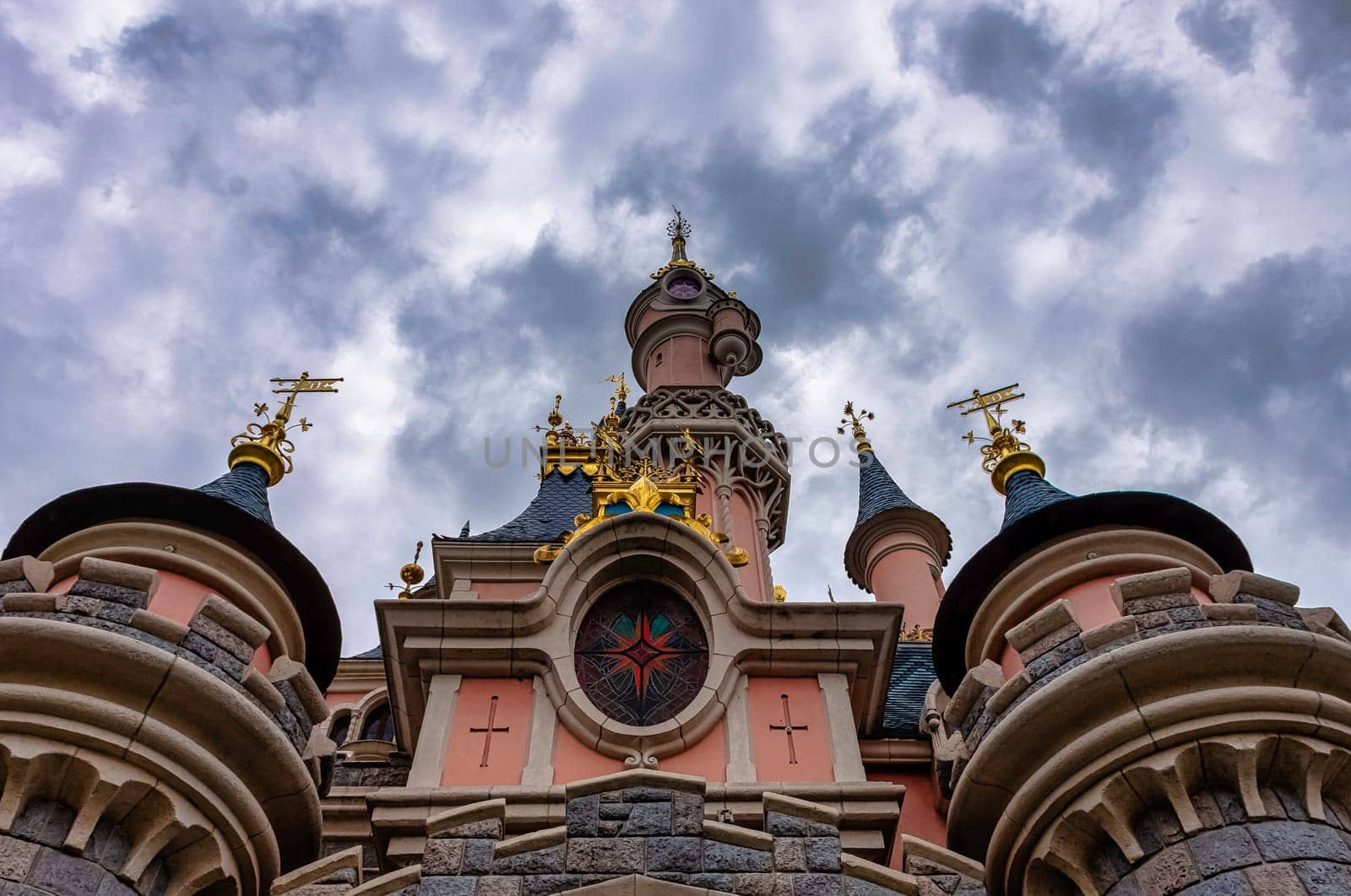Sleeping Beauty Castle - Disneyland Paris, Chessy, France on 27 May 2019