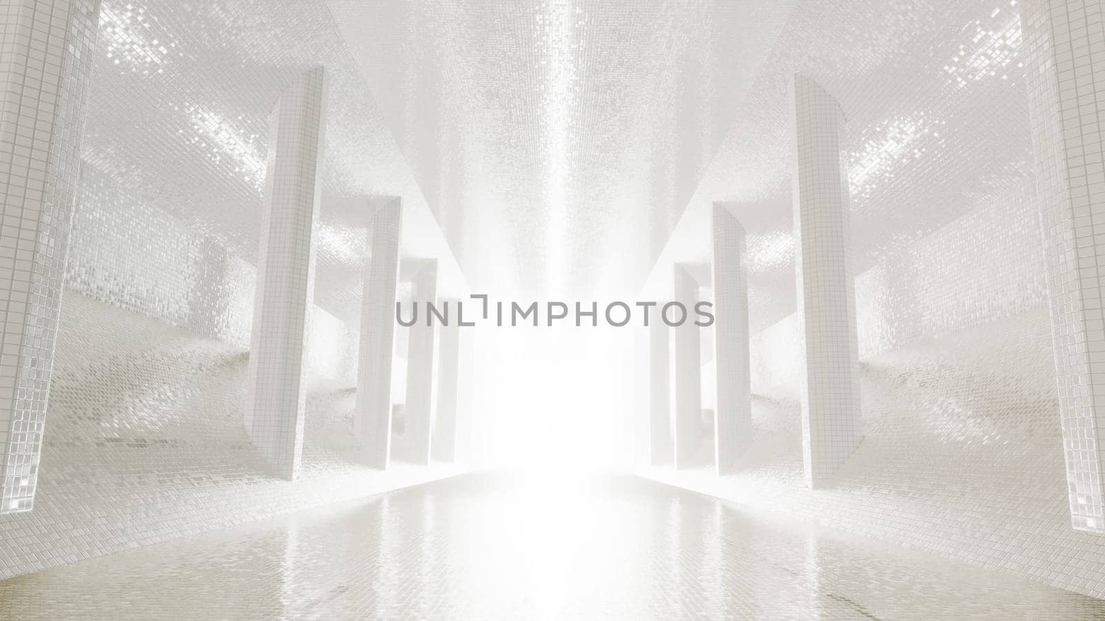 3D illustration Background for advertising and wallpaper in retro and sci fi cyberpunk scene. 3D rendering in decorative concept.