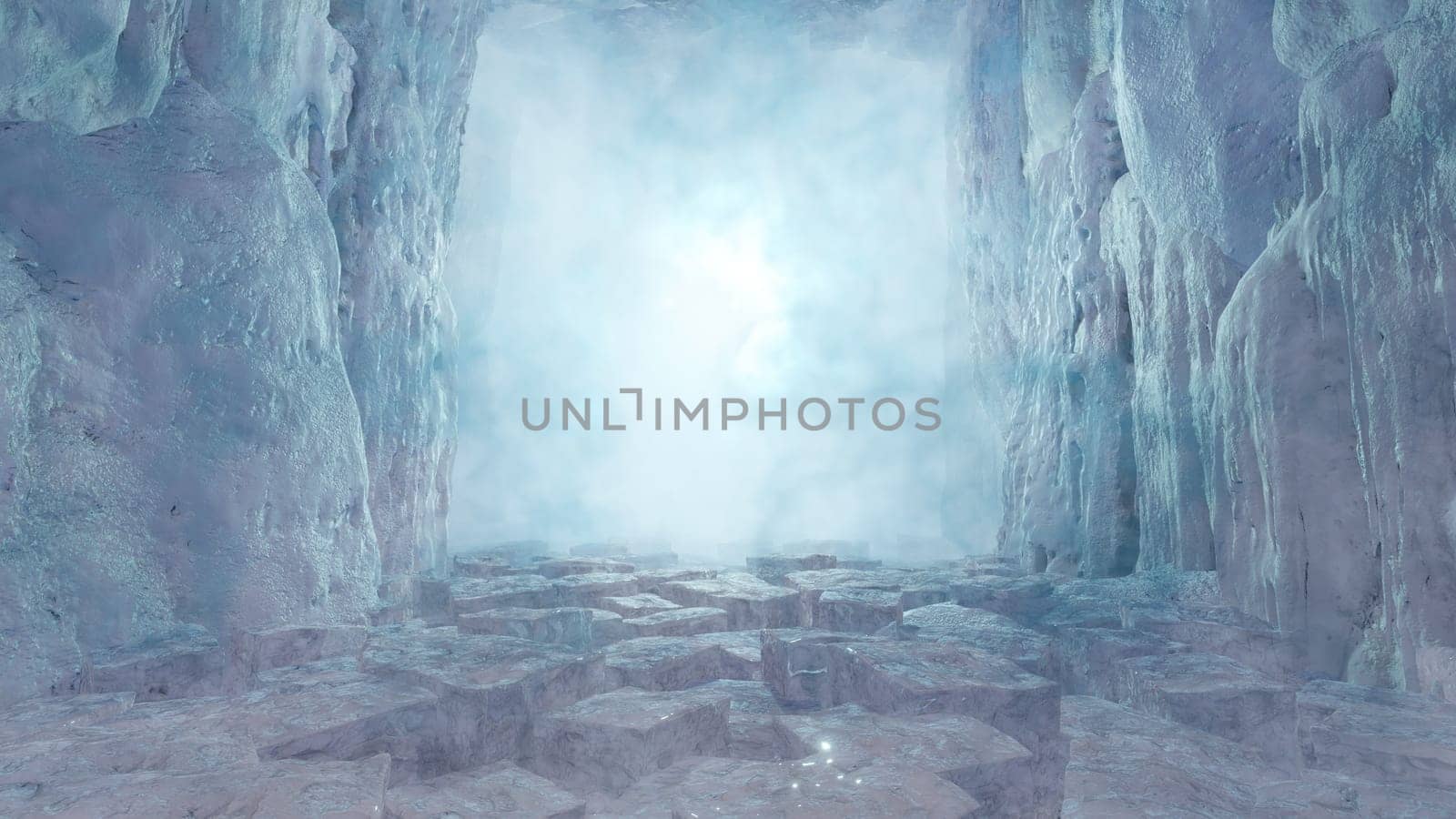 3D illustration Background for advertising and wallpaper in nature and adventure scene. 3D rendering in decorative concept.