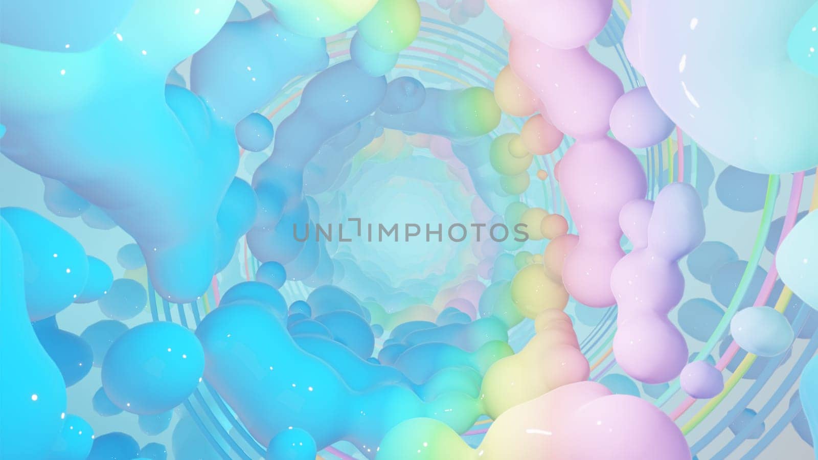 3D illustration Background for advertising and wallpaper in art retro and holographic scene. 3D rendering in decorative concept.