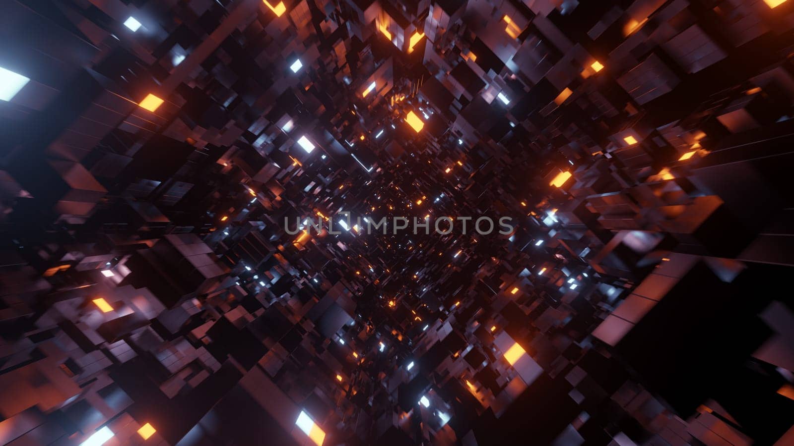 3D illustration Background for advertising and wallpaper in sci fi and technology innovation scene. 3D rendering in decorative concept.