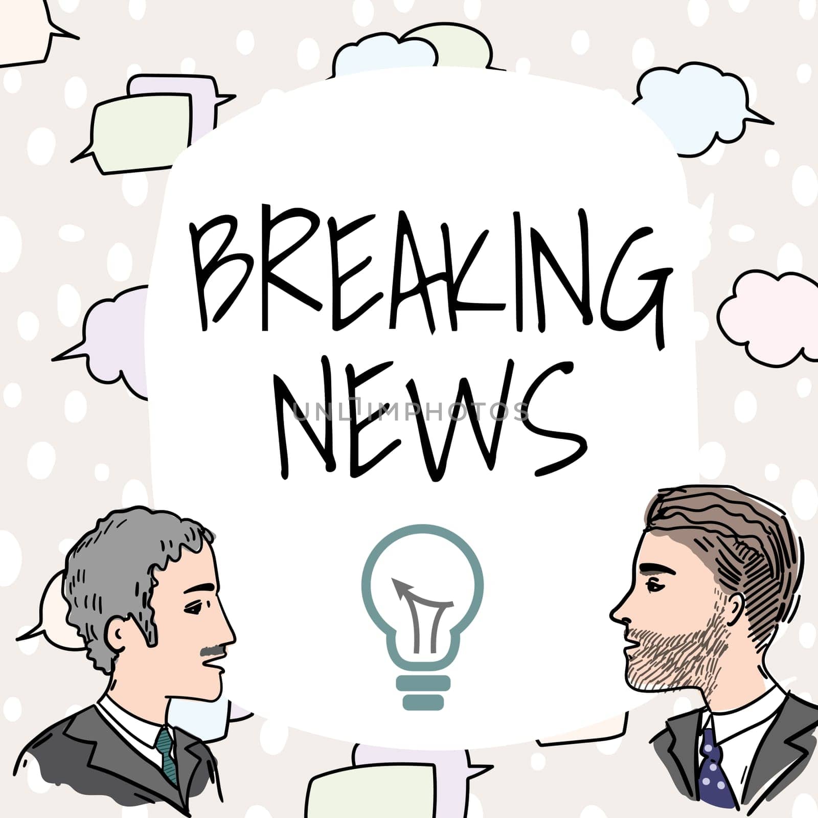 Inspiration showing sign Breaking News, Conceptual photo Special Report Announcement Happening Current Issue Flashnews Team Members Looking At Whiteboard Brainstorming New Solutions.