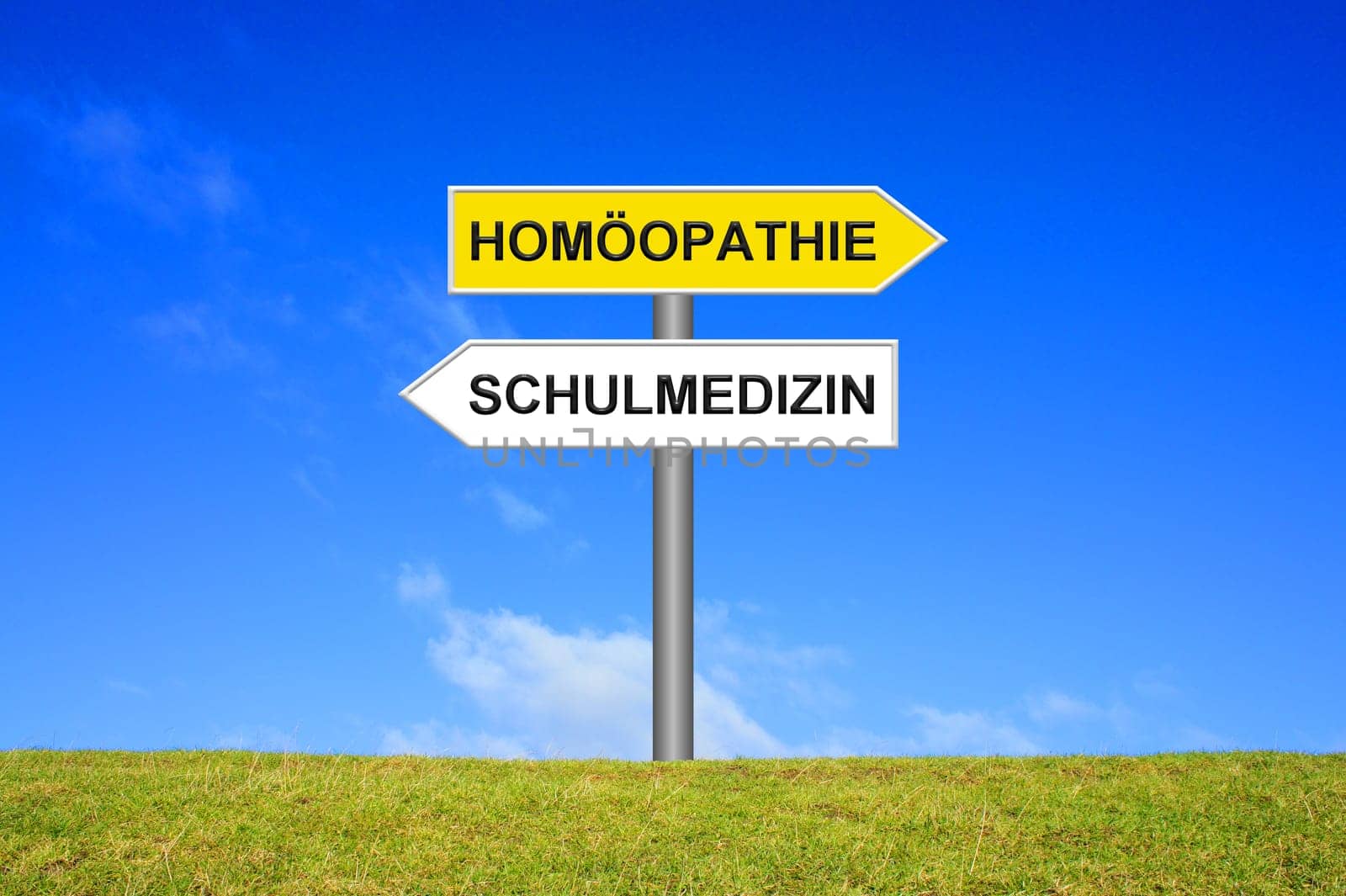 Signpost points in two directions: homeopathy or conventional medicine