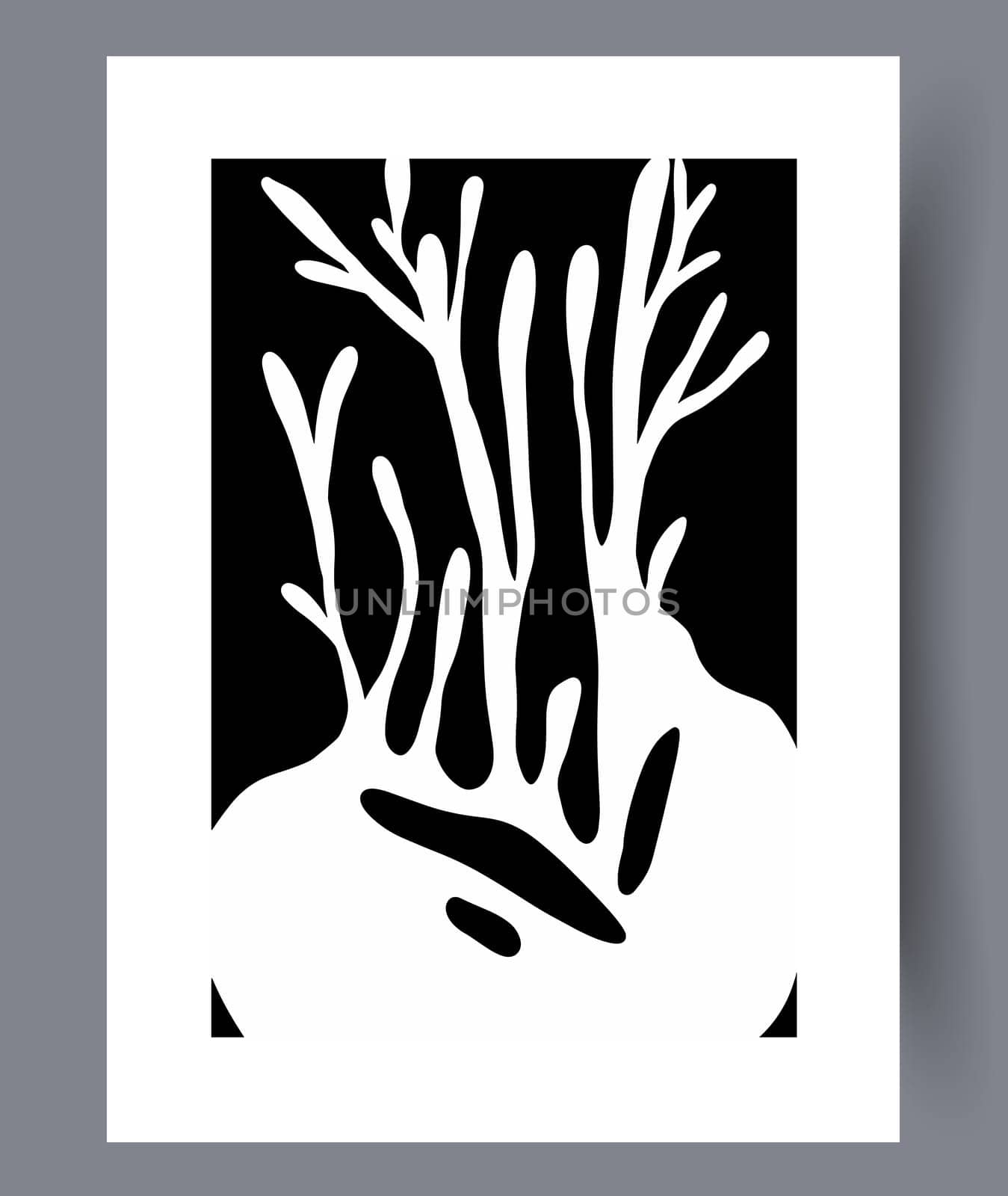 Abstract modern printable art wall posters. Bundle of abstractionism creative banners and artworks for print. Vector illustration.