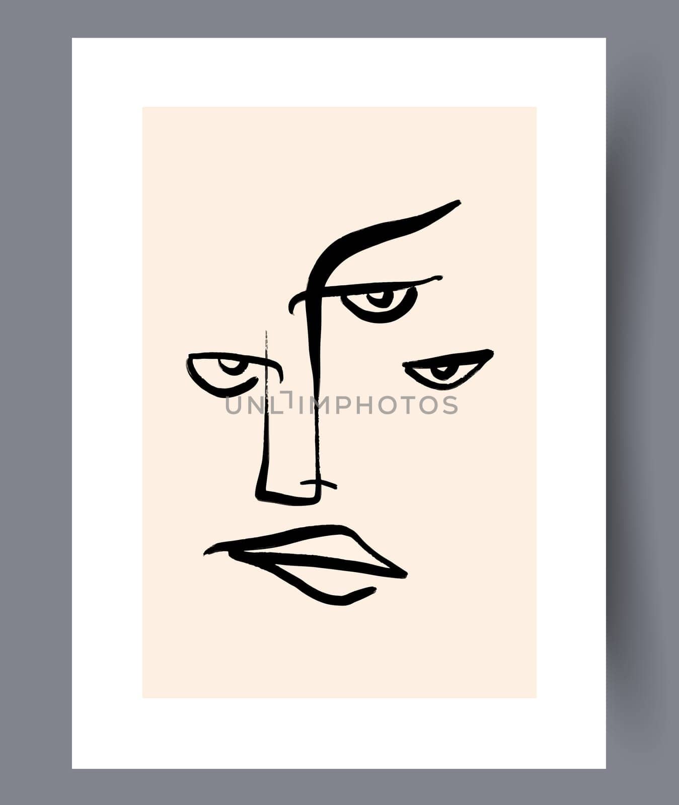 Abstract modern printable art wall posters. Bundle of abstractionism creative banners and artworks for print. Vector illustration.