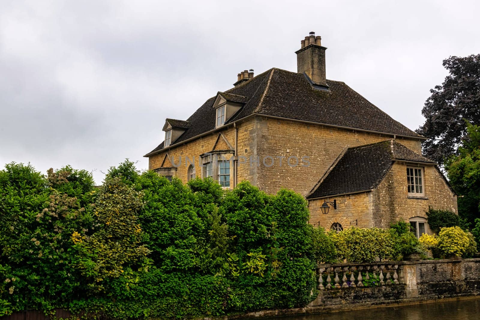 Vintage architecture of Cotswolds area - Bourton-on-the-Water, Gloucestershire, United Kingdom