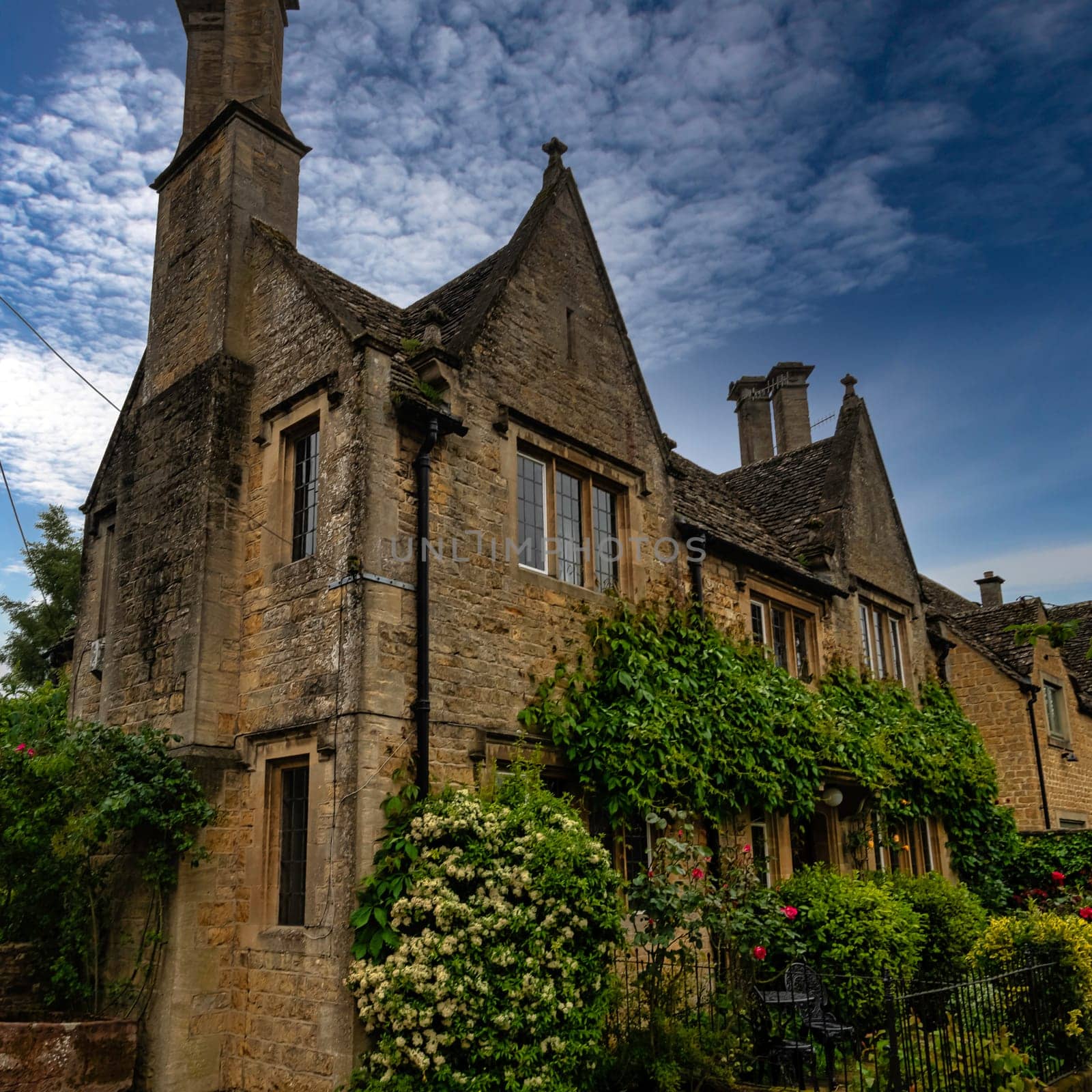 Vintage architecture of Cotswolds area - Bourton-on-the-Water, Gloucestershire, United Kingdom