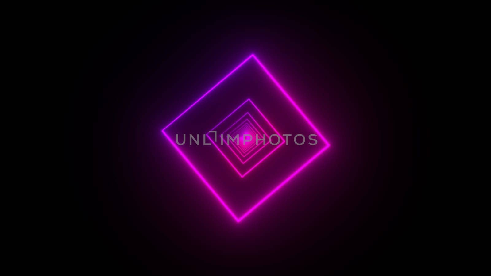 Purple neon tunnel. Computer generated 3d render