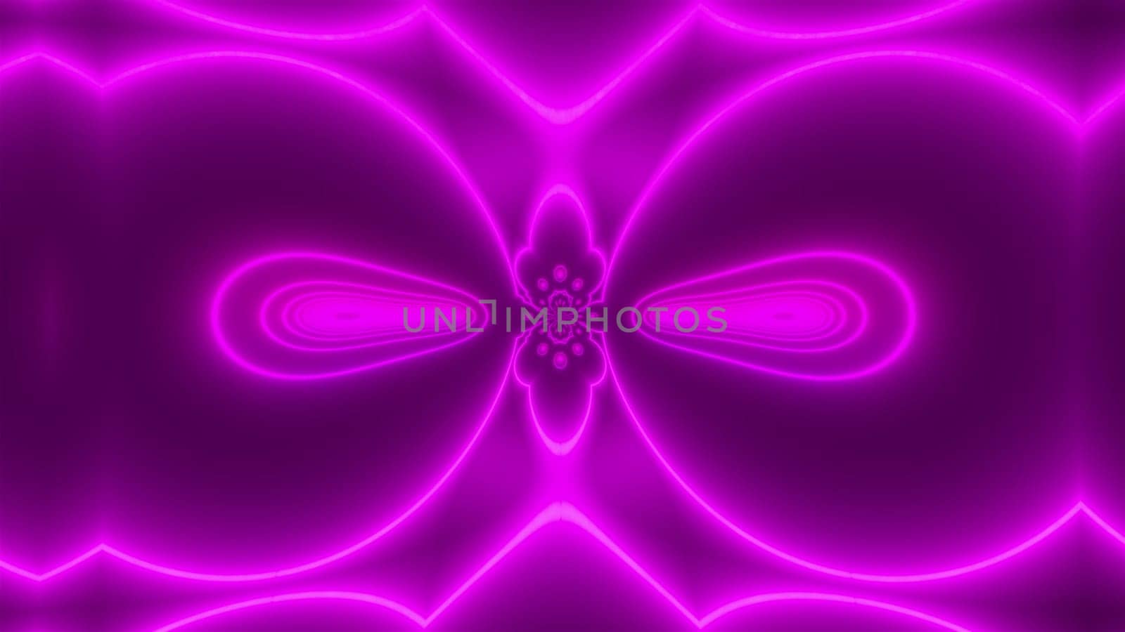 Purple neon lights. Computer generated 3d render