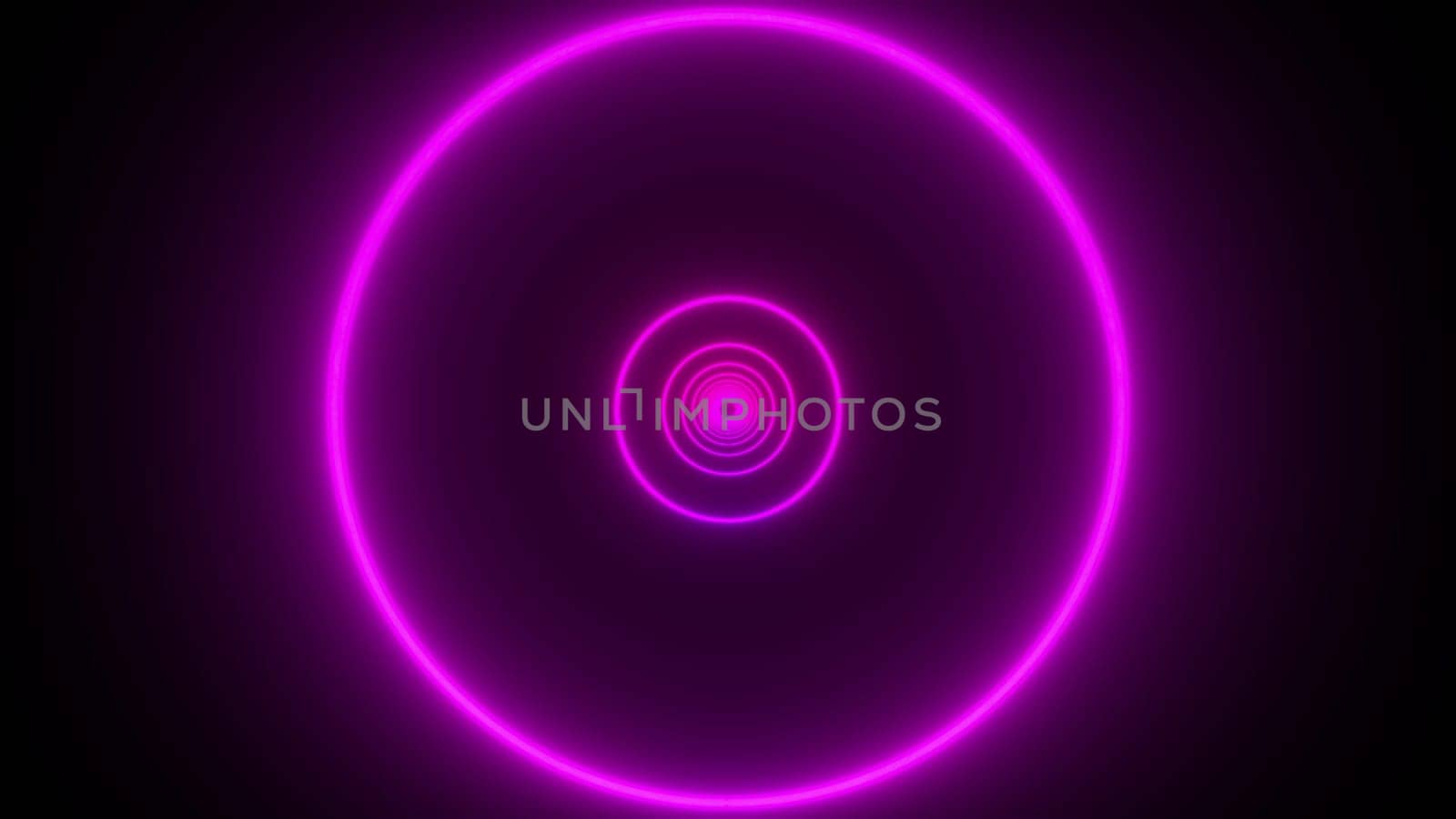 Purple neon tunnel. Computer generated 3d render