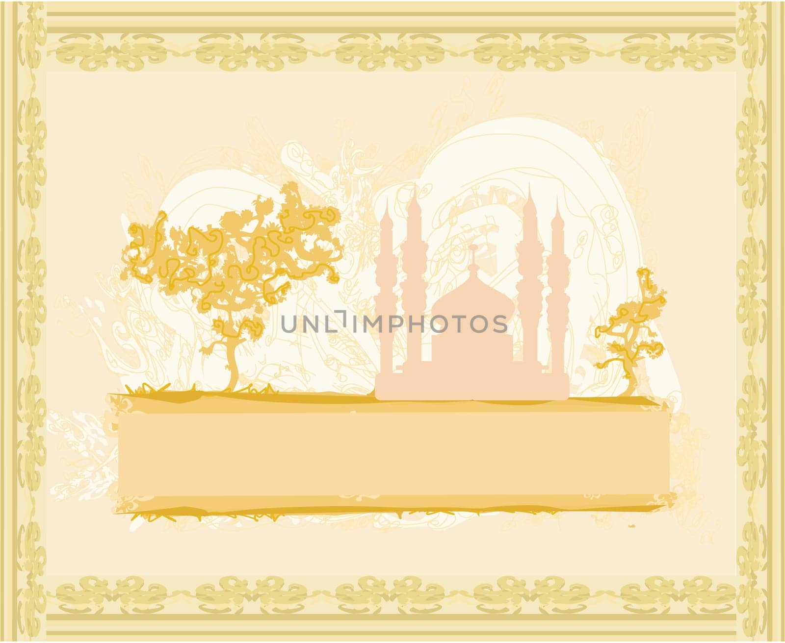 abstract religious background - Ramadan Kareem Vector Design
