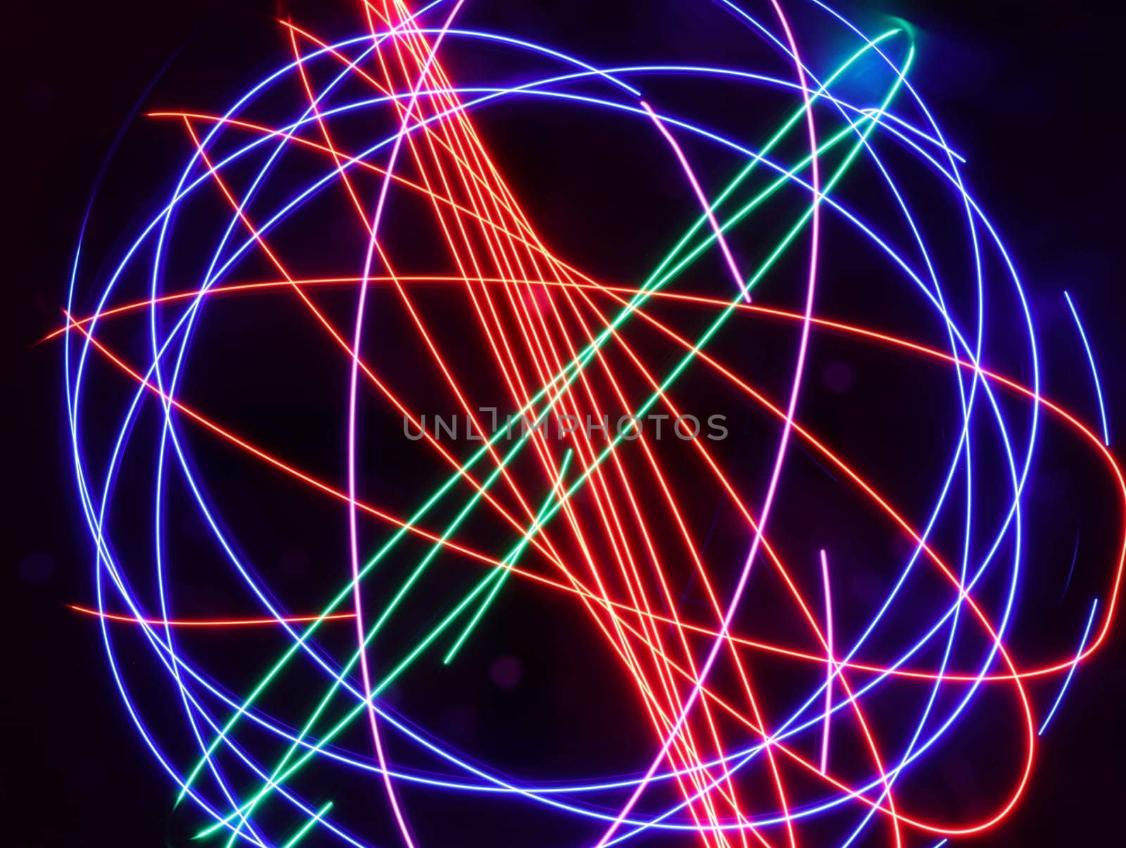 spectacular colored lights with geometric shapes special effects