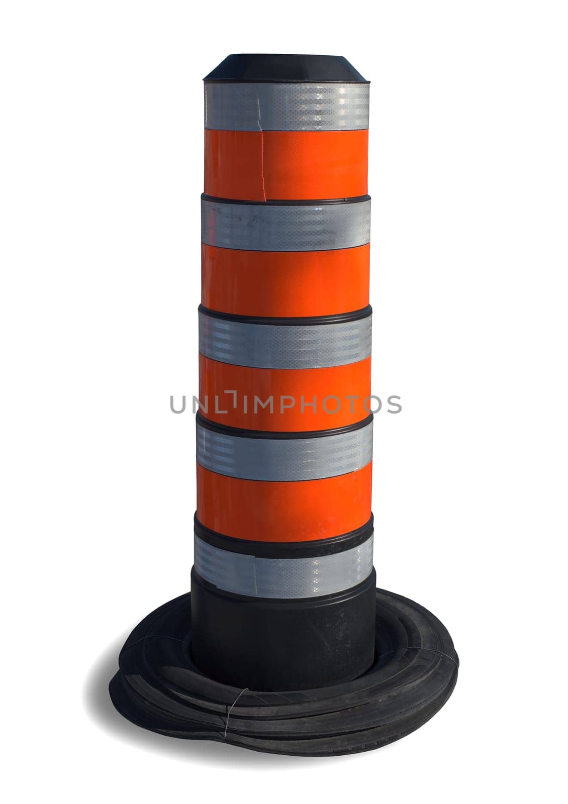 traffic cone isolated web site under construction 404 internet error orange sign on white background
