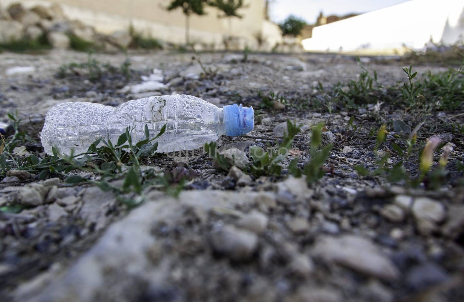 Detail of garbage and pollution, destruction of the environment
