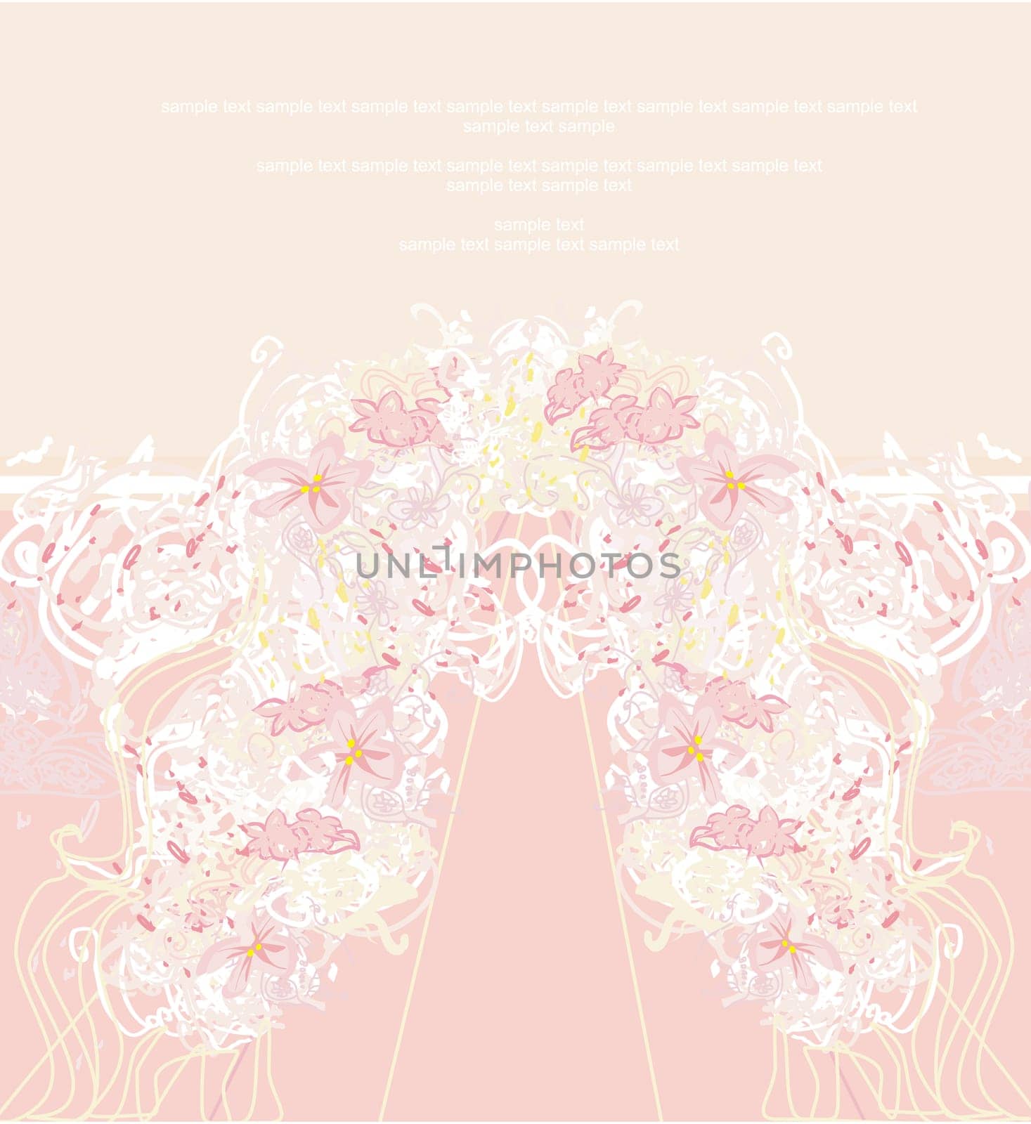 invitation floral card