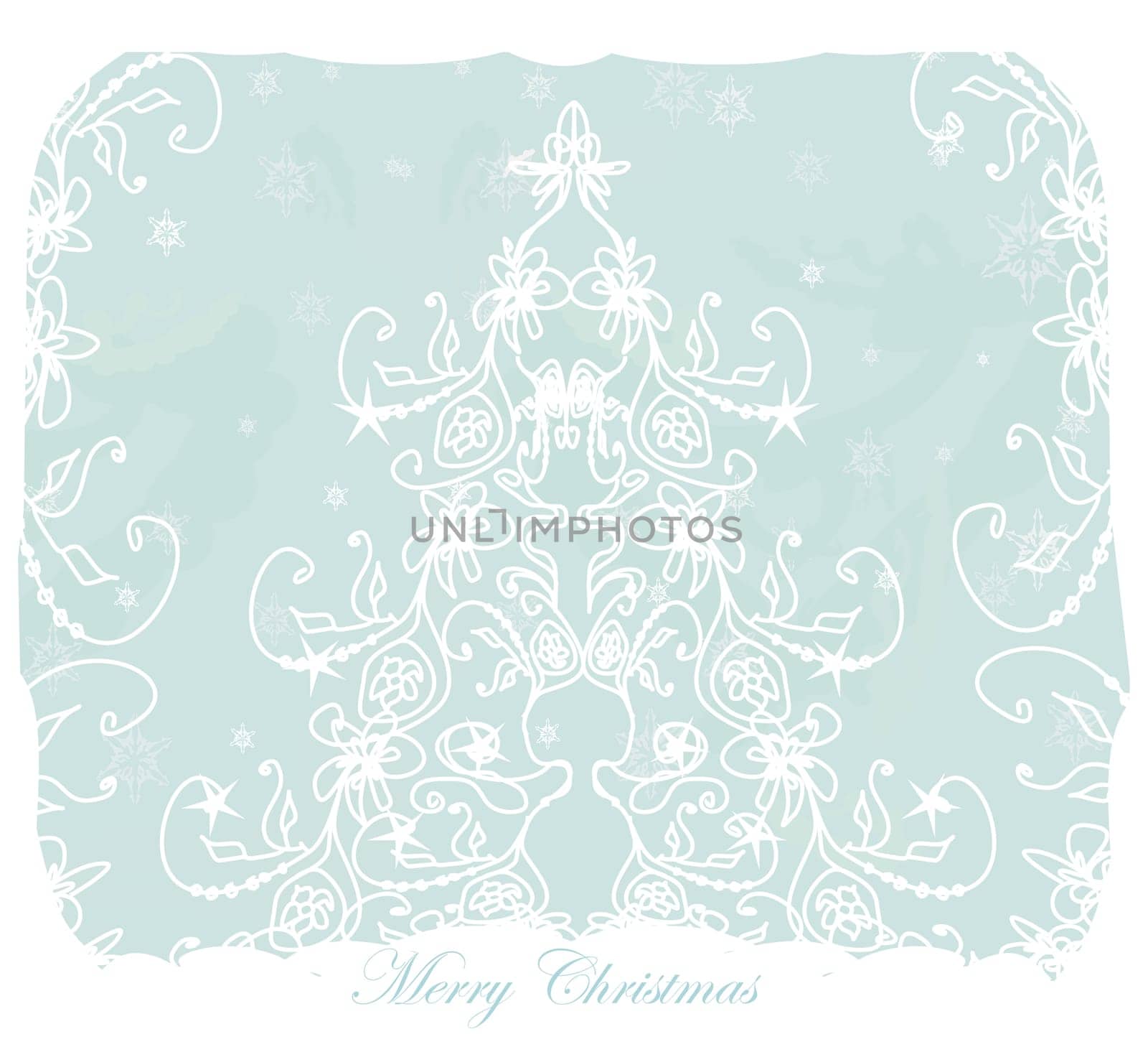 Abstract christmas tree card