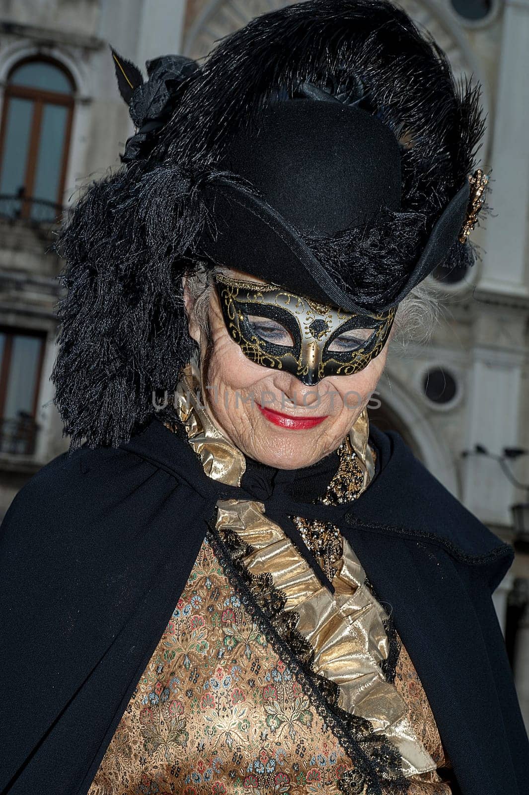 VENICE, ITALY - Febrary 7 2018: The masks of the Venice carnival 2018