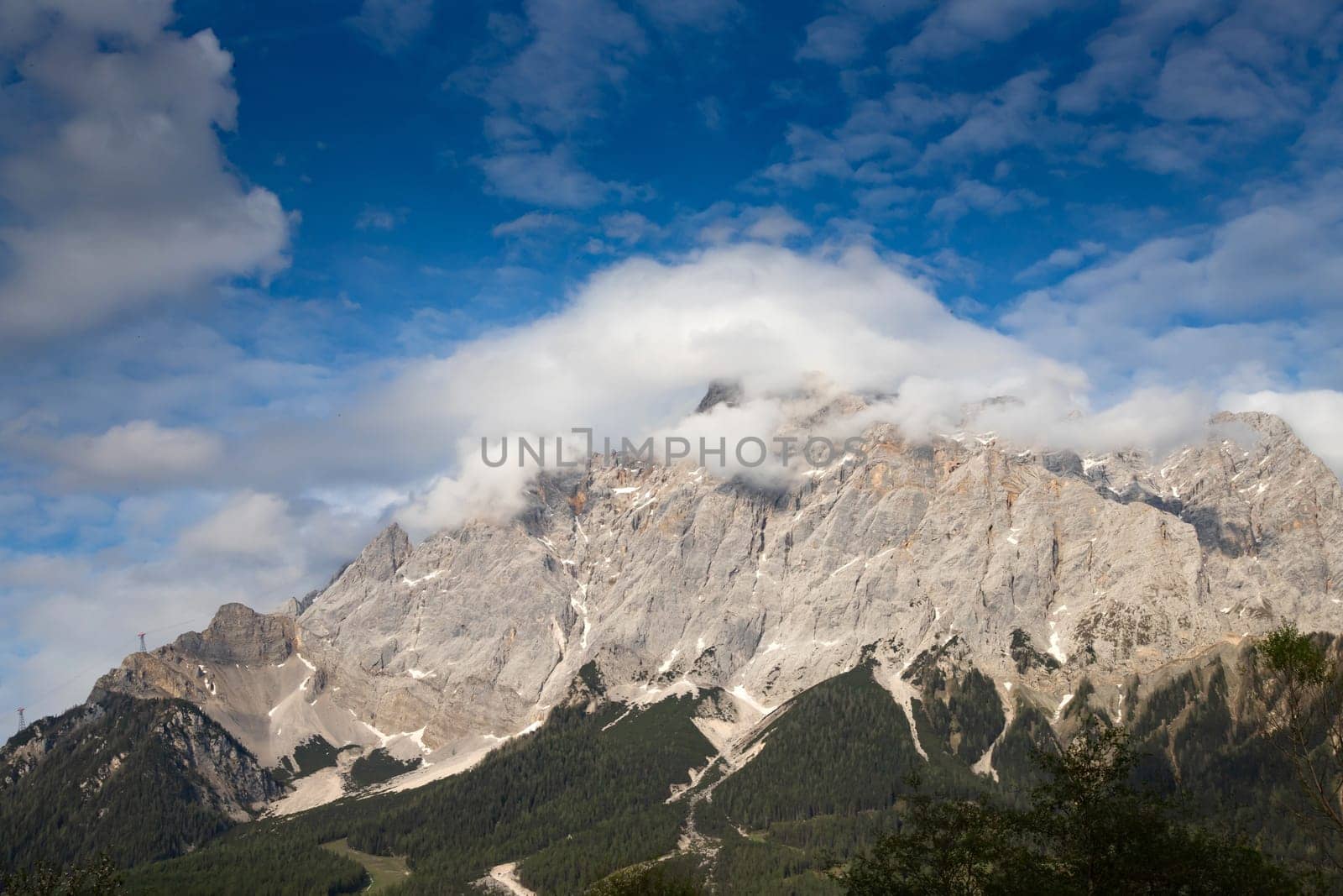 Germany's highest mountain, Zugspitze and its ridge,  Northern Limestone Alps