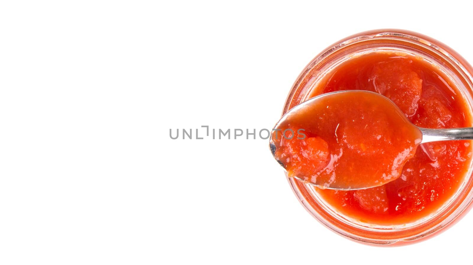 fresh strawberry homemade marmelade in closeup