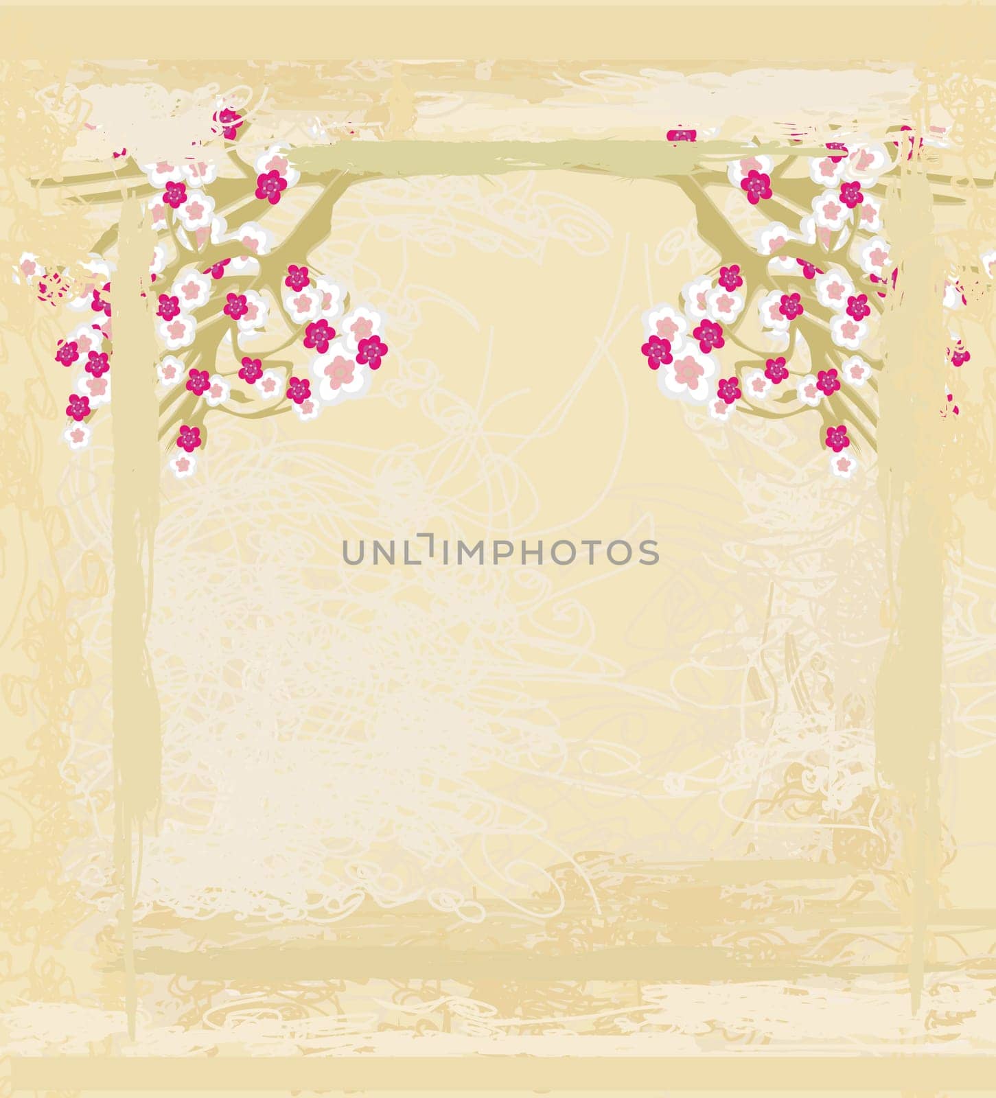 elegant floral invitation card
