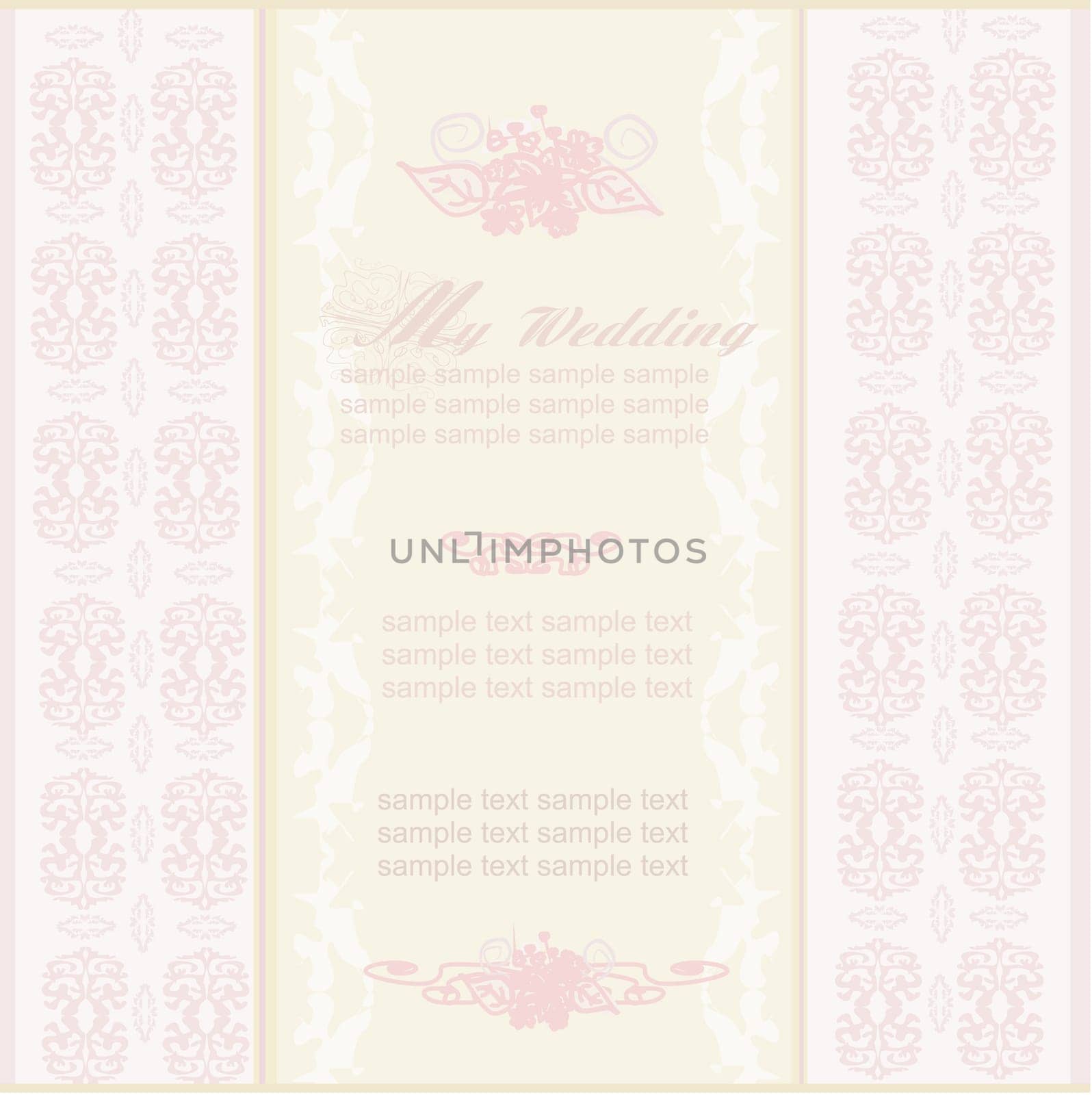 elegant wedding invitation