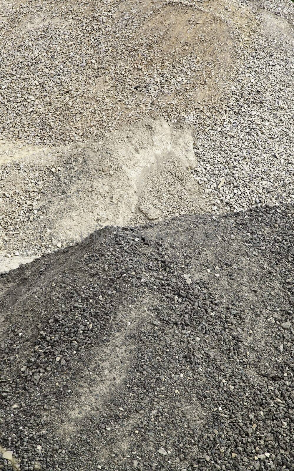 Detail of stone and sand for construction
