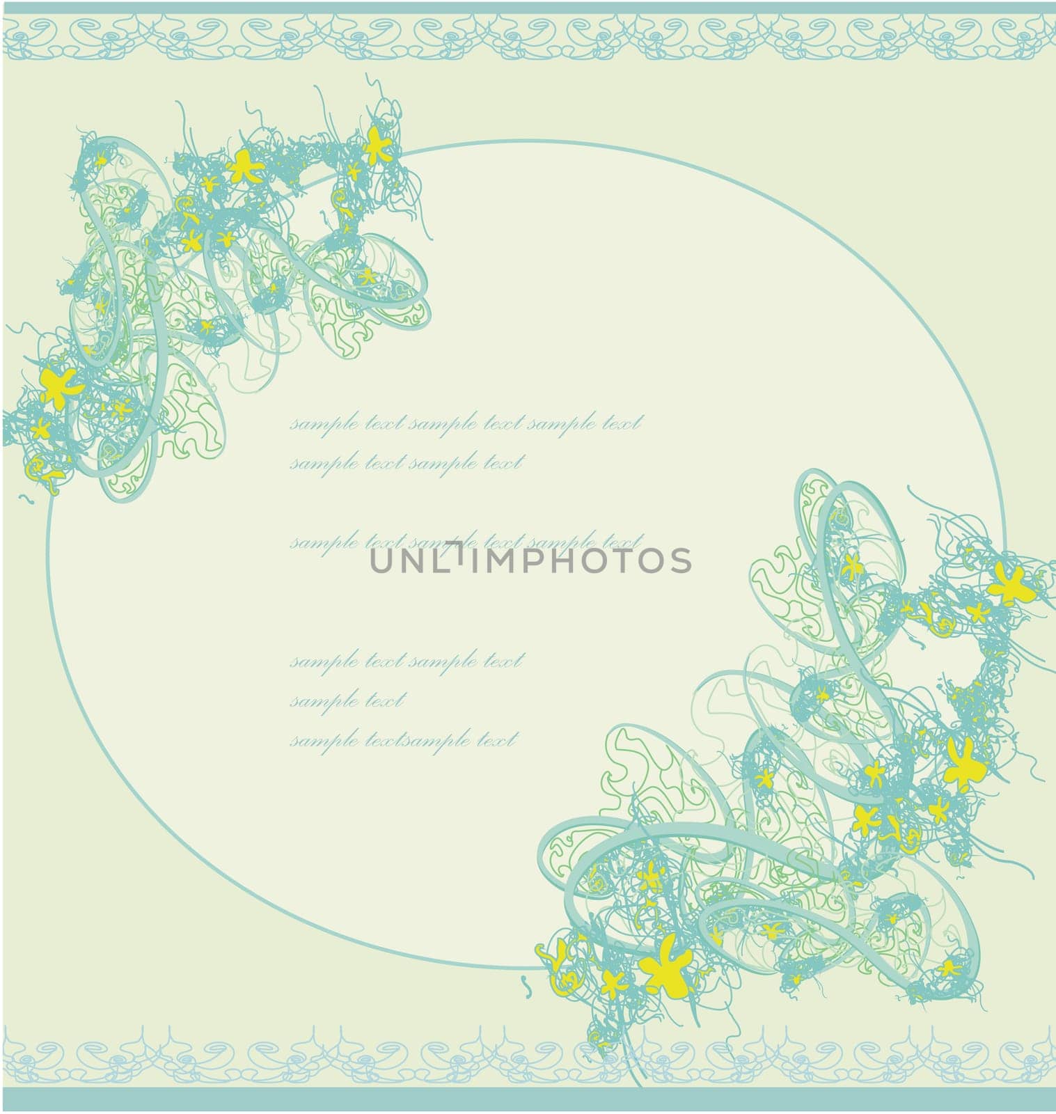 floral invitation card