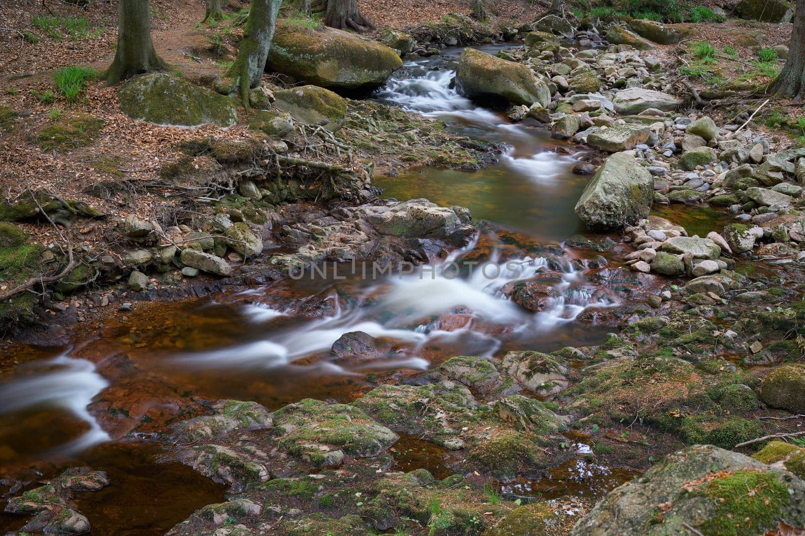 the river Ilse at Ilsenburg at the foot of the Brocken in the Harz National Park in Germany