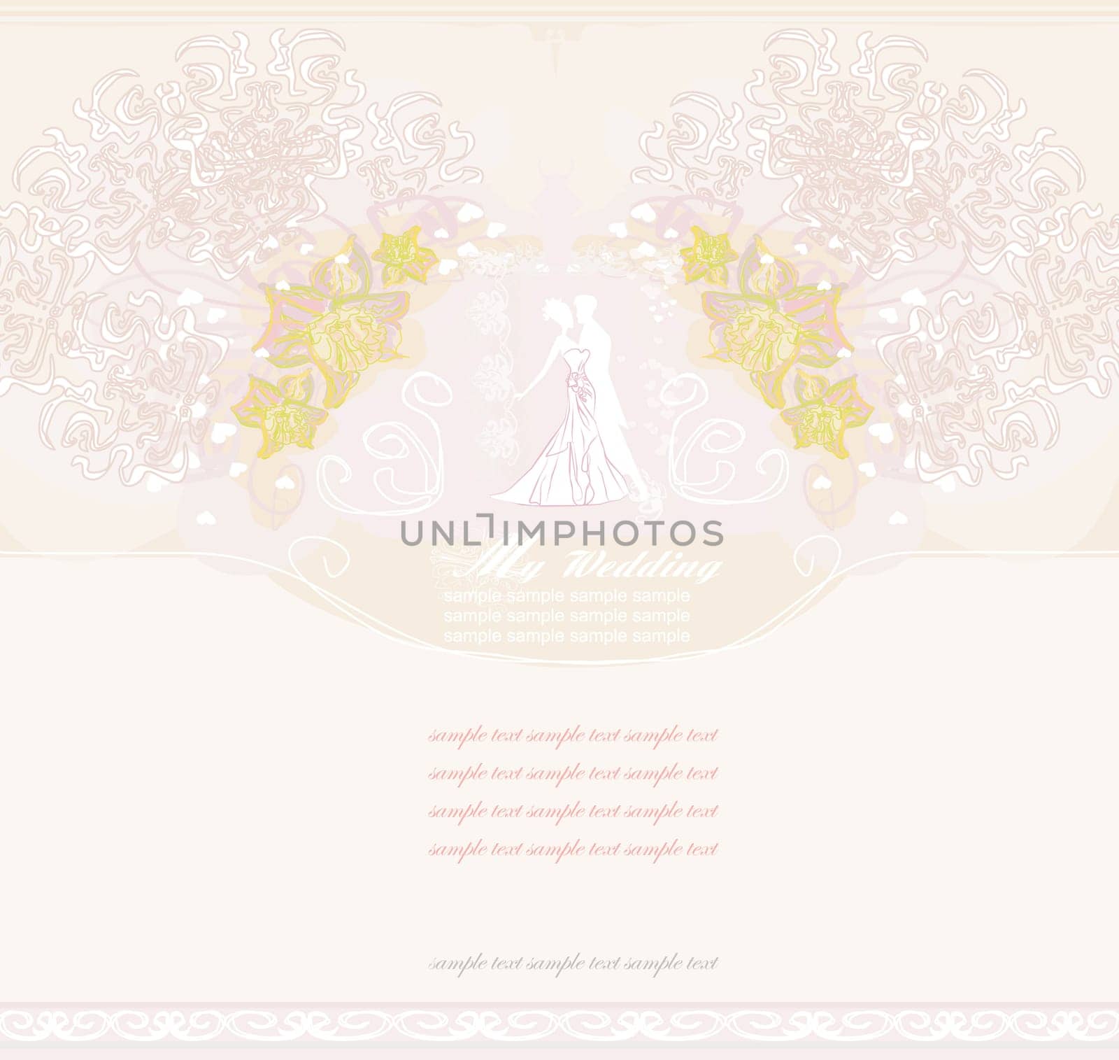 Ballroom dancers - invitation