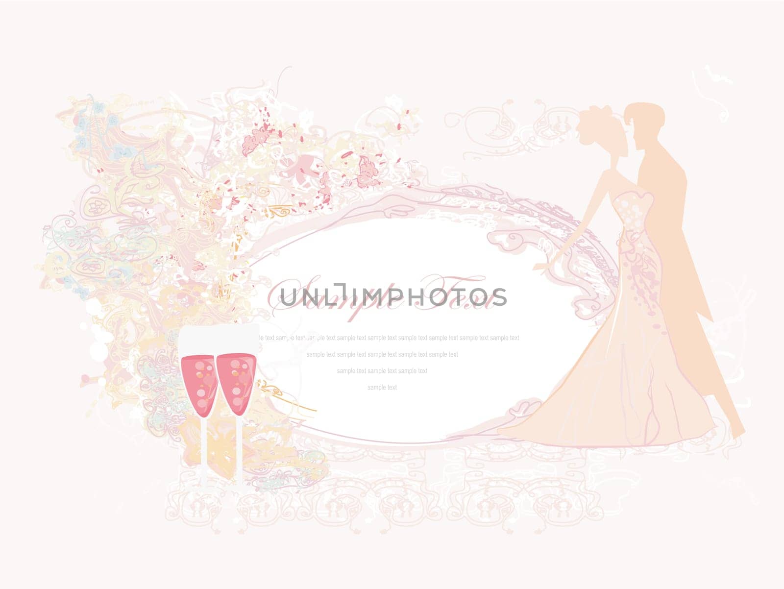 Ballroom dancers - invitation