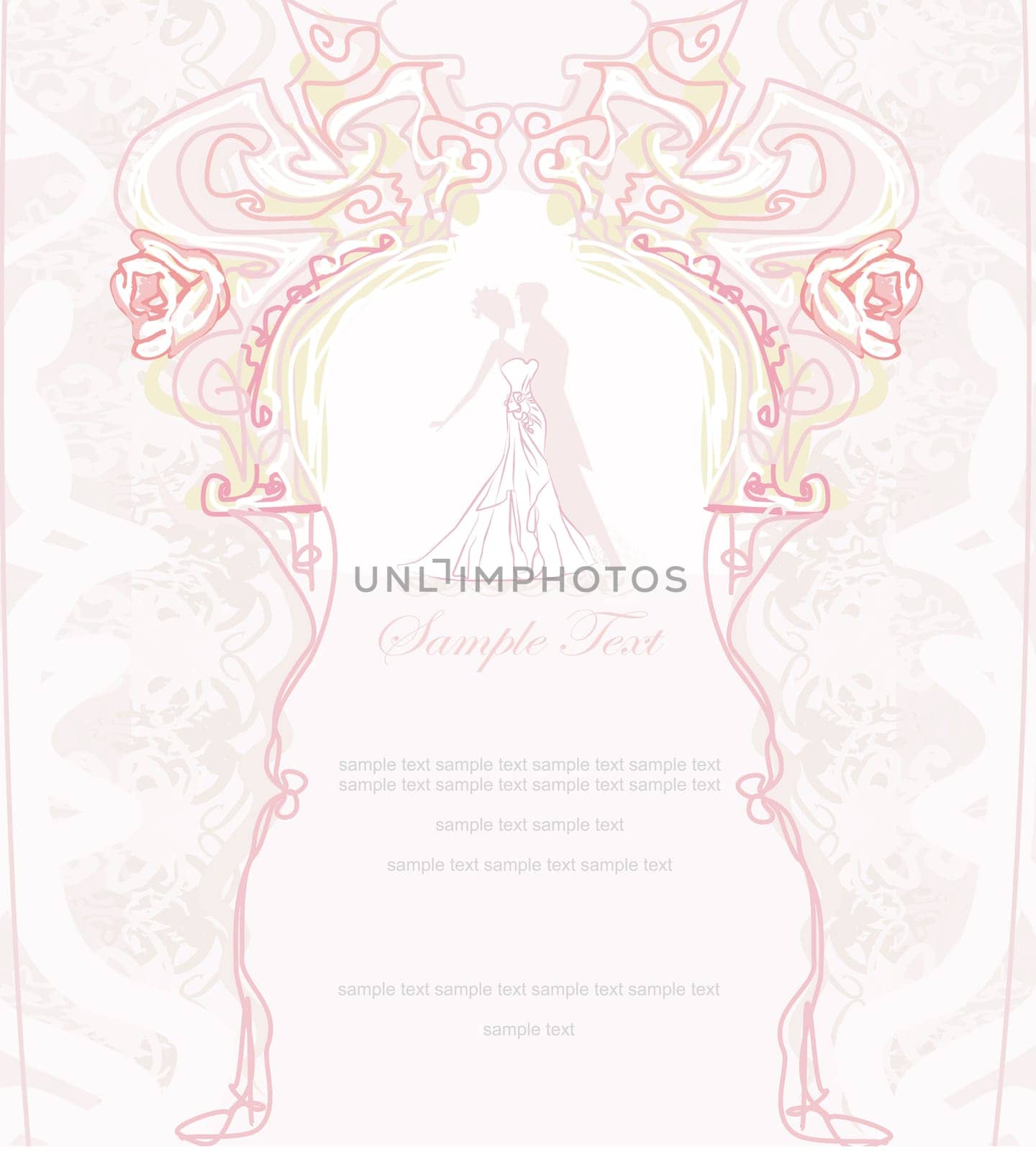 Ballroom dancers - invitation