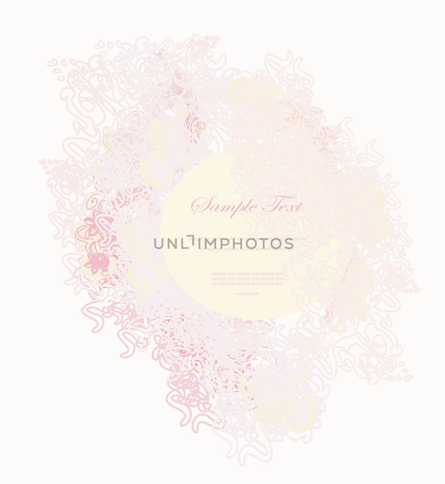 abstract invitation card