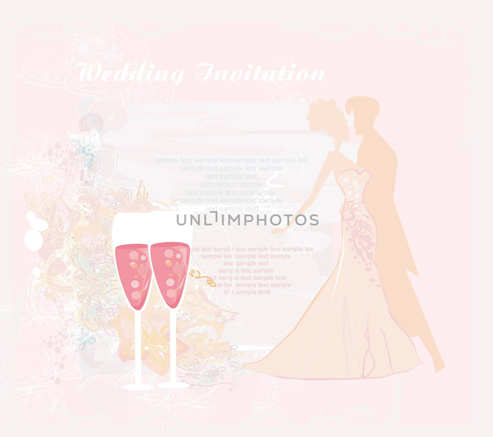 Ballroom dancers - invitation
