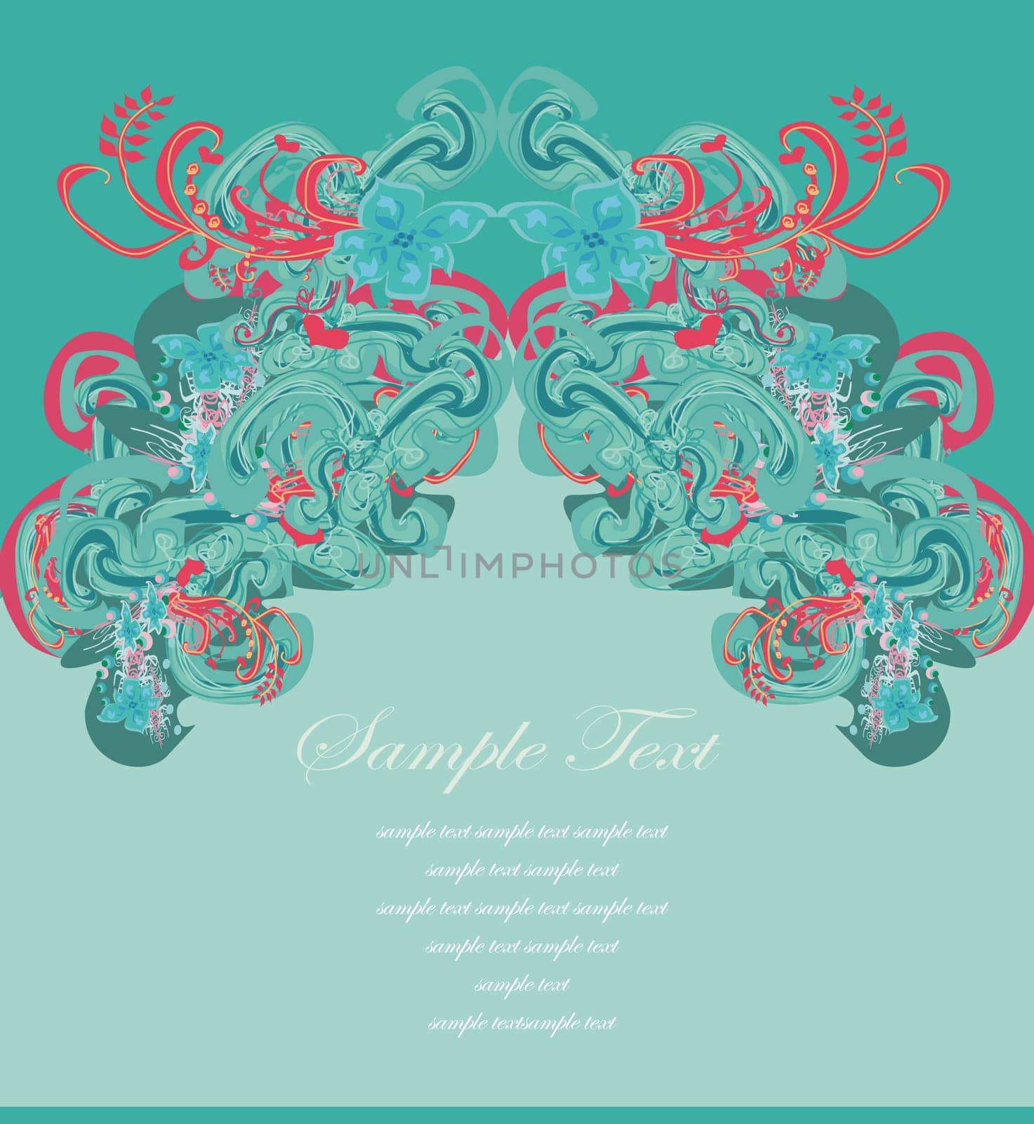 art illustration for decoration card