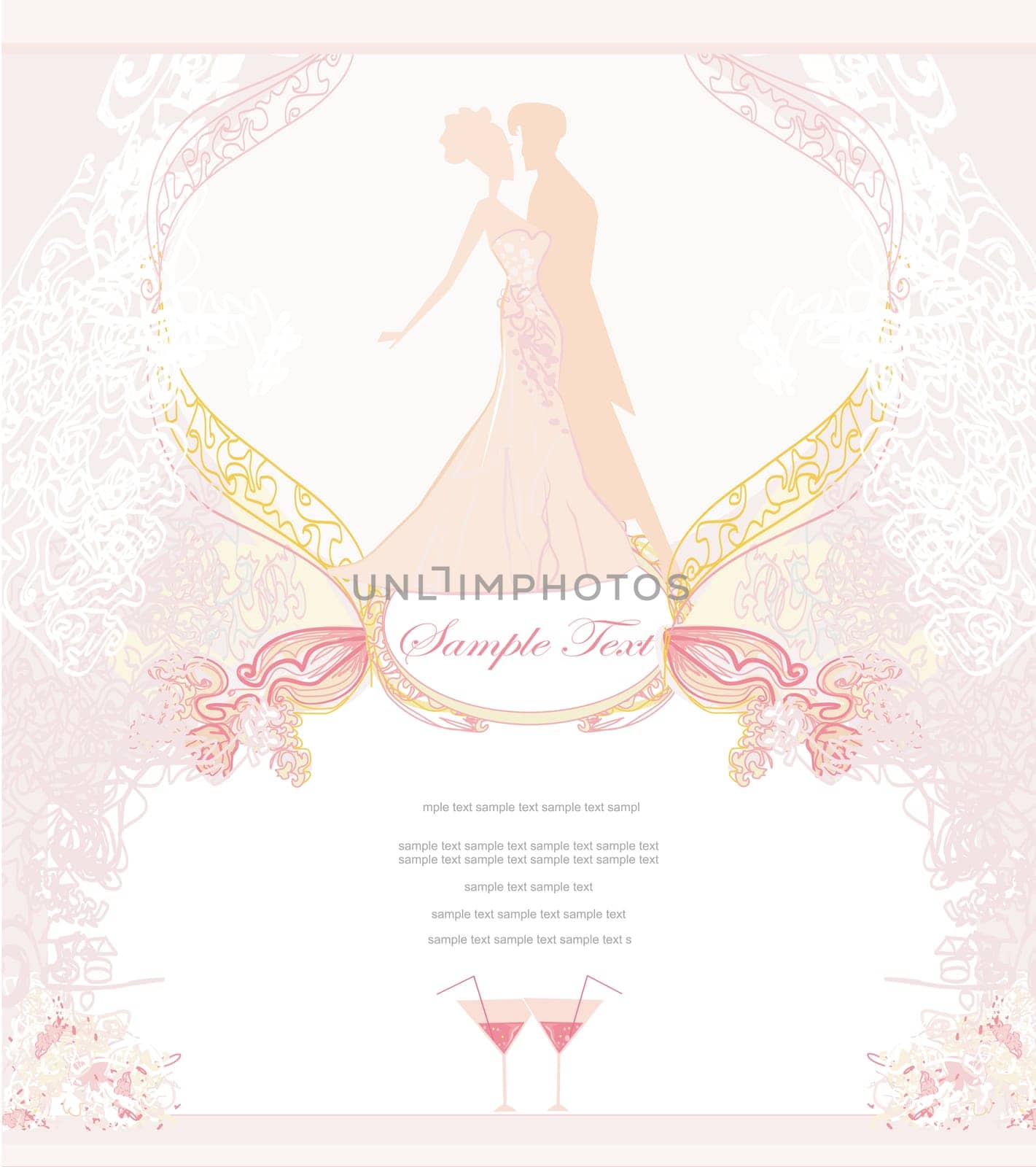 Ballroom dancers - invitation