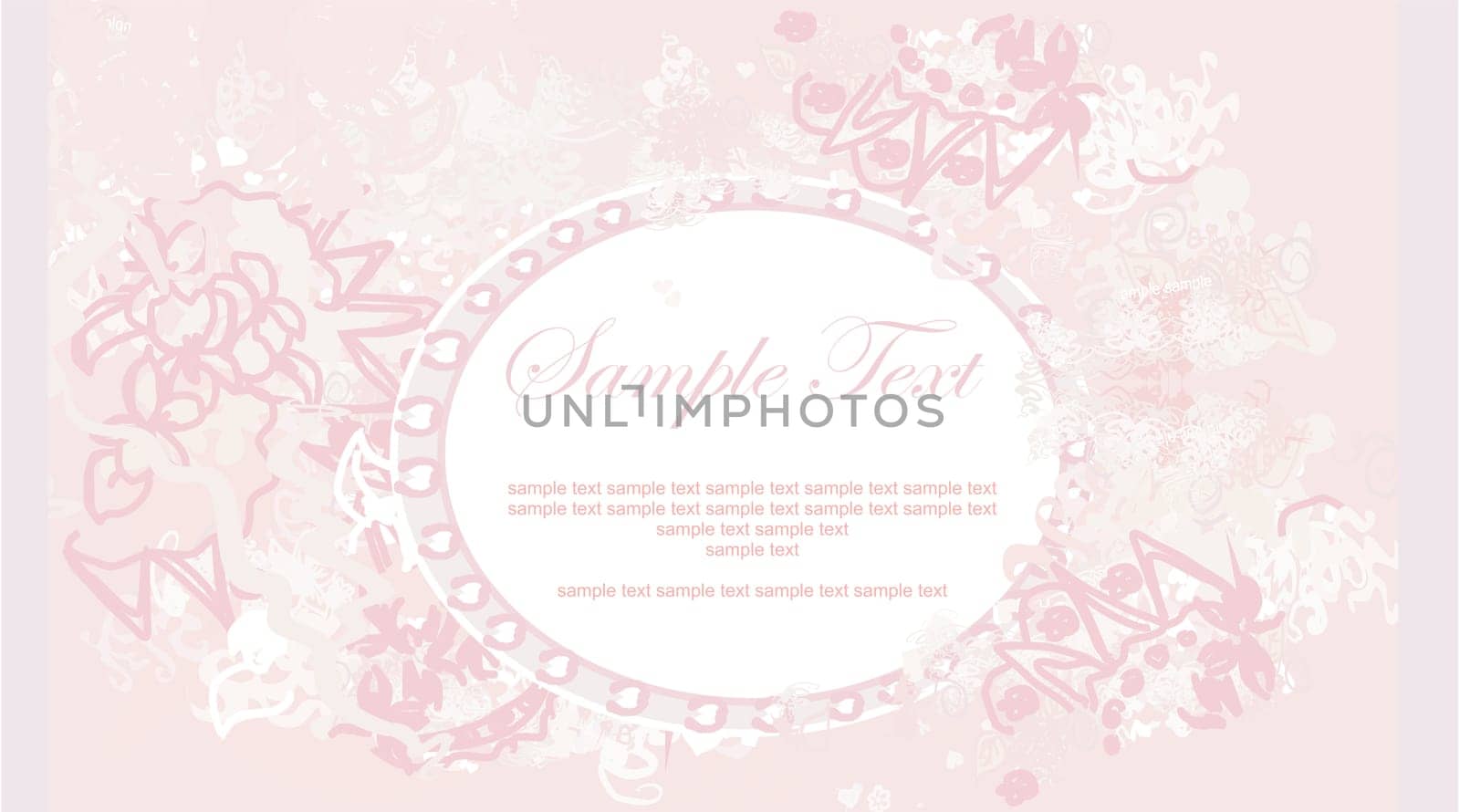 elegant abstract vintage frame invitation