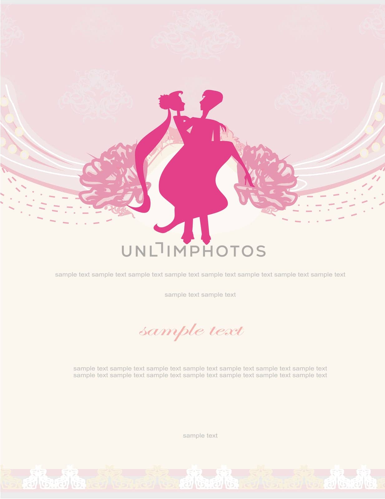 Ballroom dancers - invitation