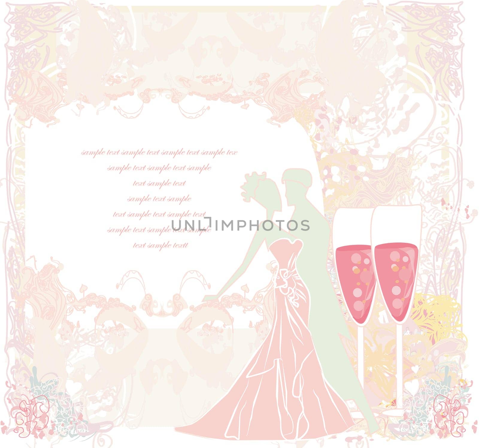 Ballroom dancers - invitation