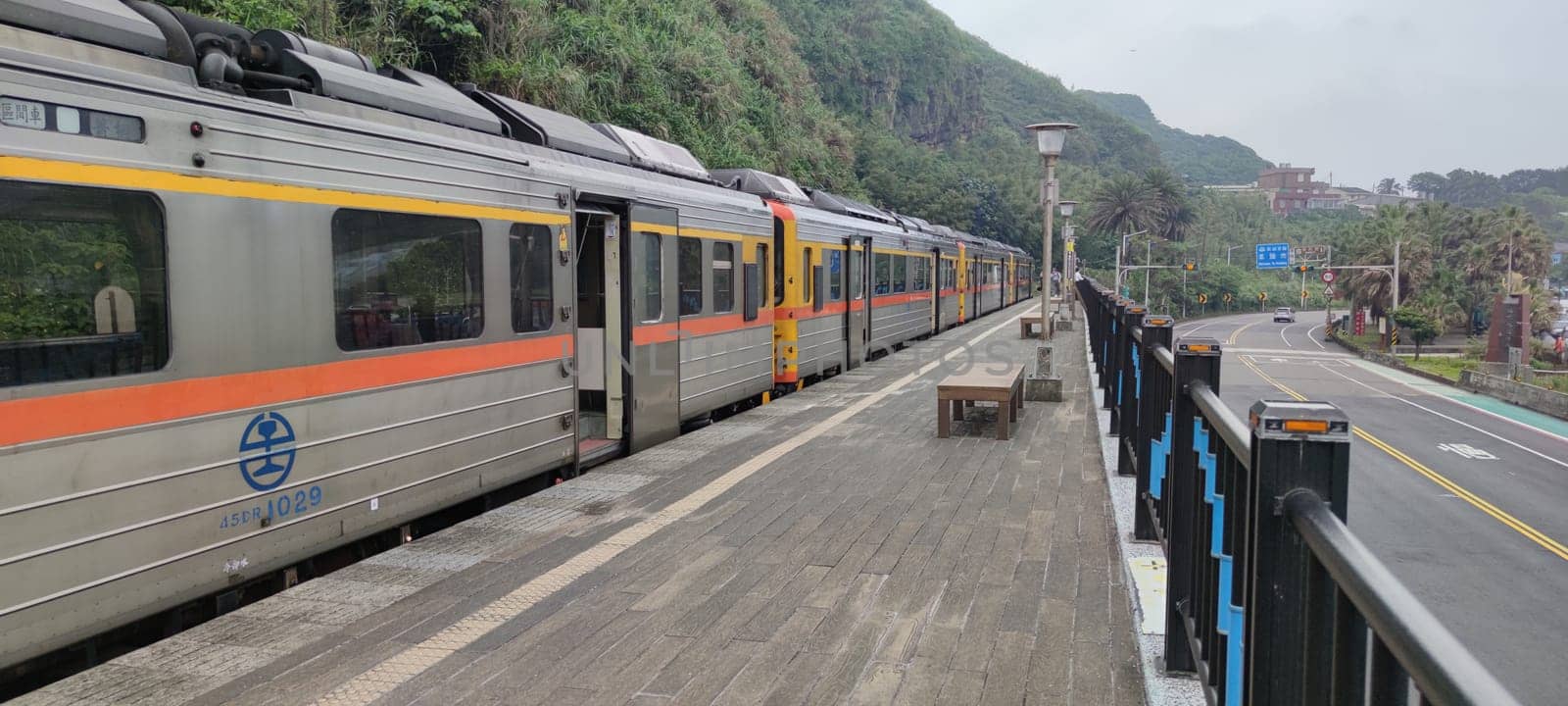 The Nice view of Badouzi Station, Keelung, Taiwan
