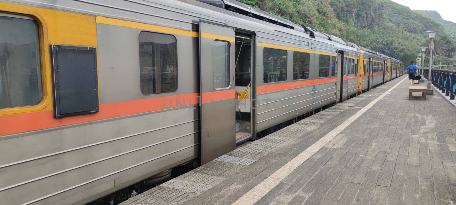 The Nice view of Badouzi Station, Keelung, Taiwan