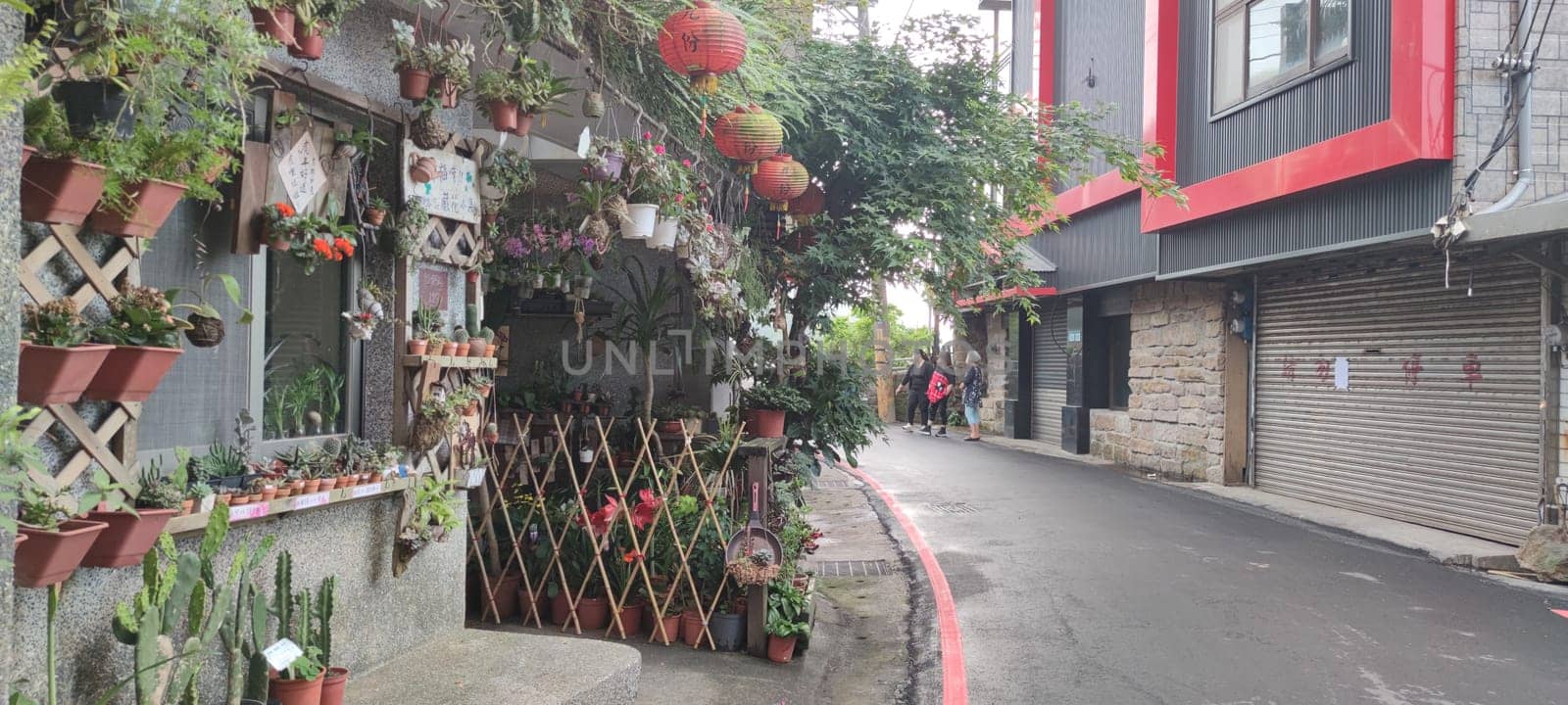 Jioufen village, Taipei - APR 24, 2022 : Beatutiful view of Jioufen village, New Taipei City, Taiwan