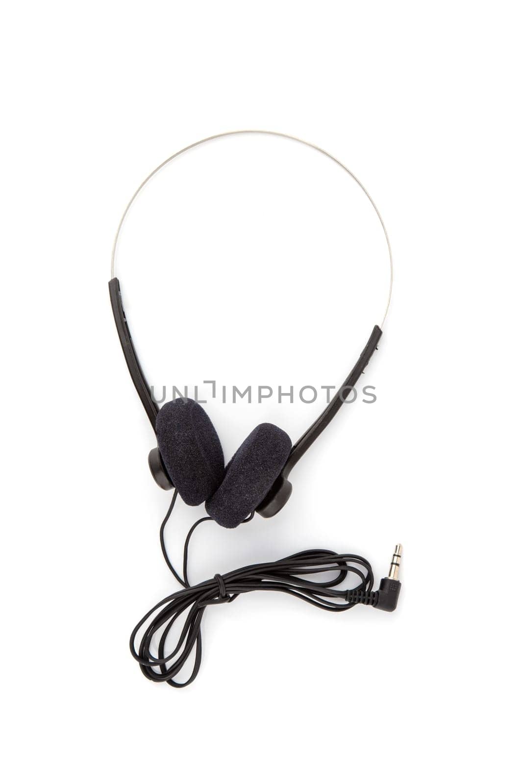 Lightweight Headphones over white background