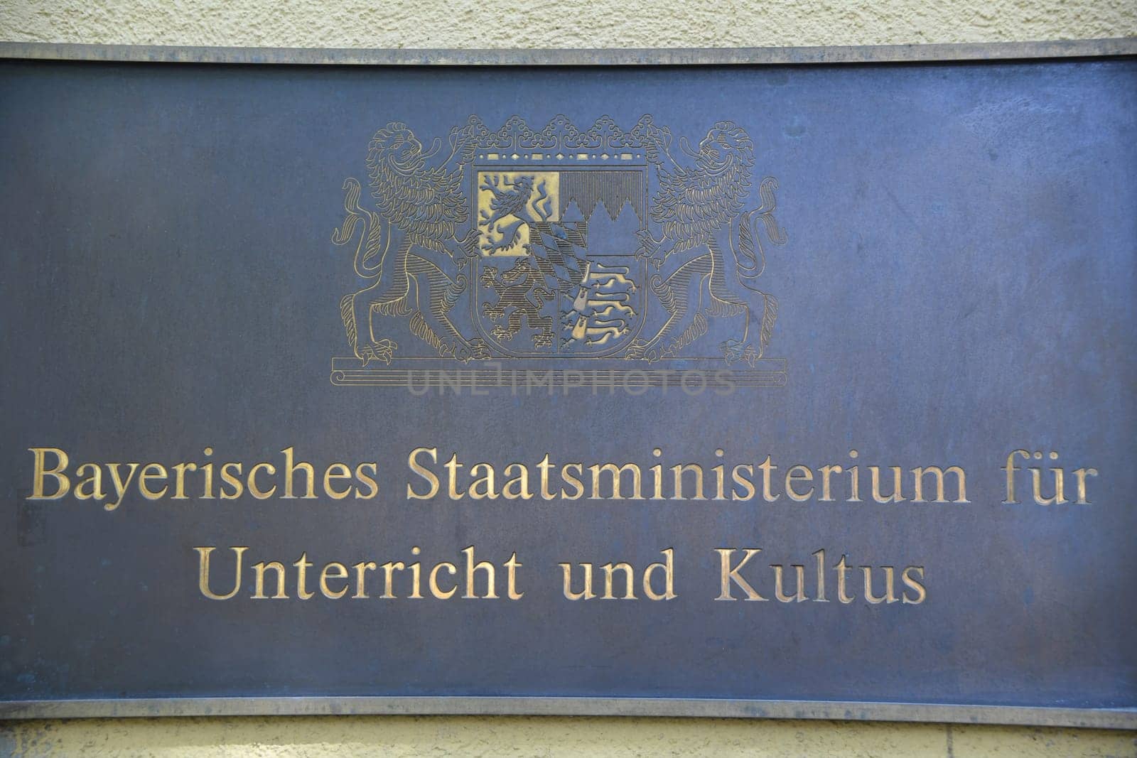 Bavarian State Ministry for Education and Culture Ministry of Education Bavaria Munich Sign Signs Salvatorplatz School Education Science Culture Teacher School Education Social.