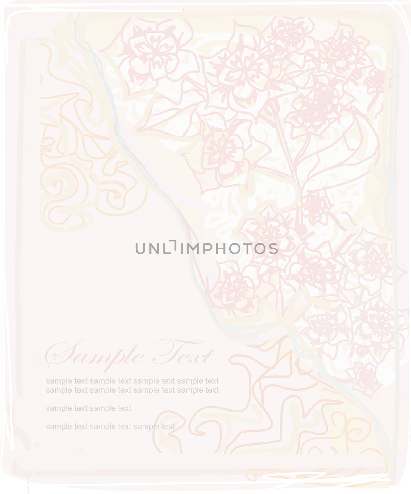floral invitation card