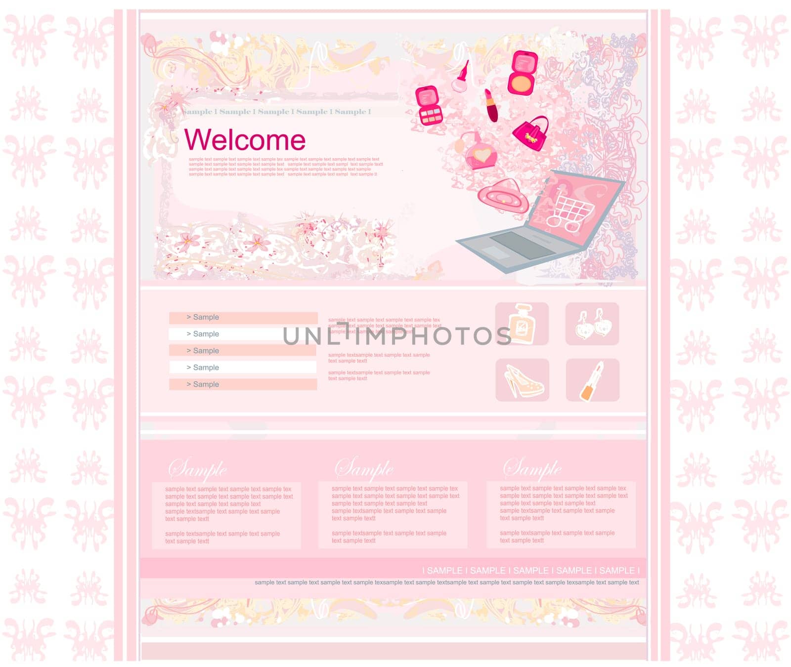Fashion shopping Website template